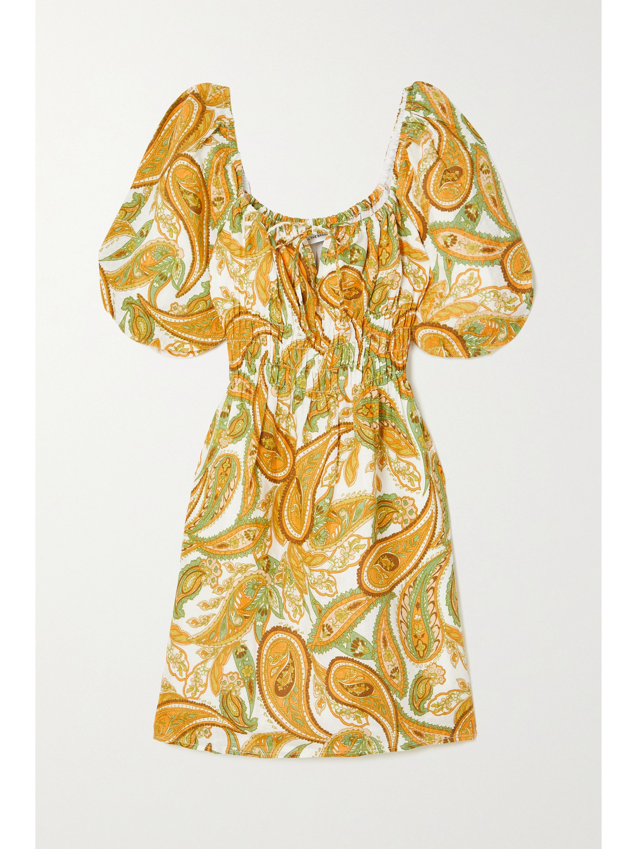 paisley print mini dress