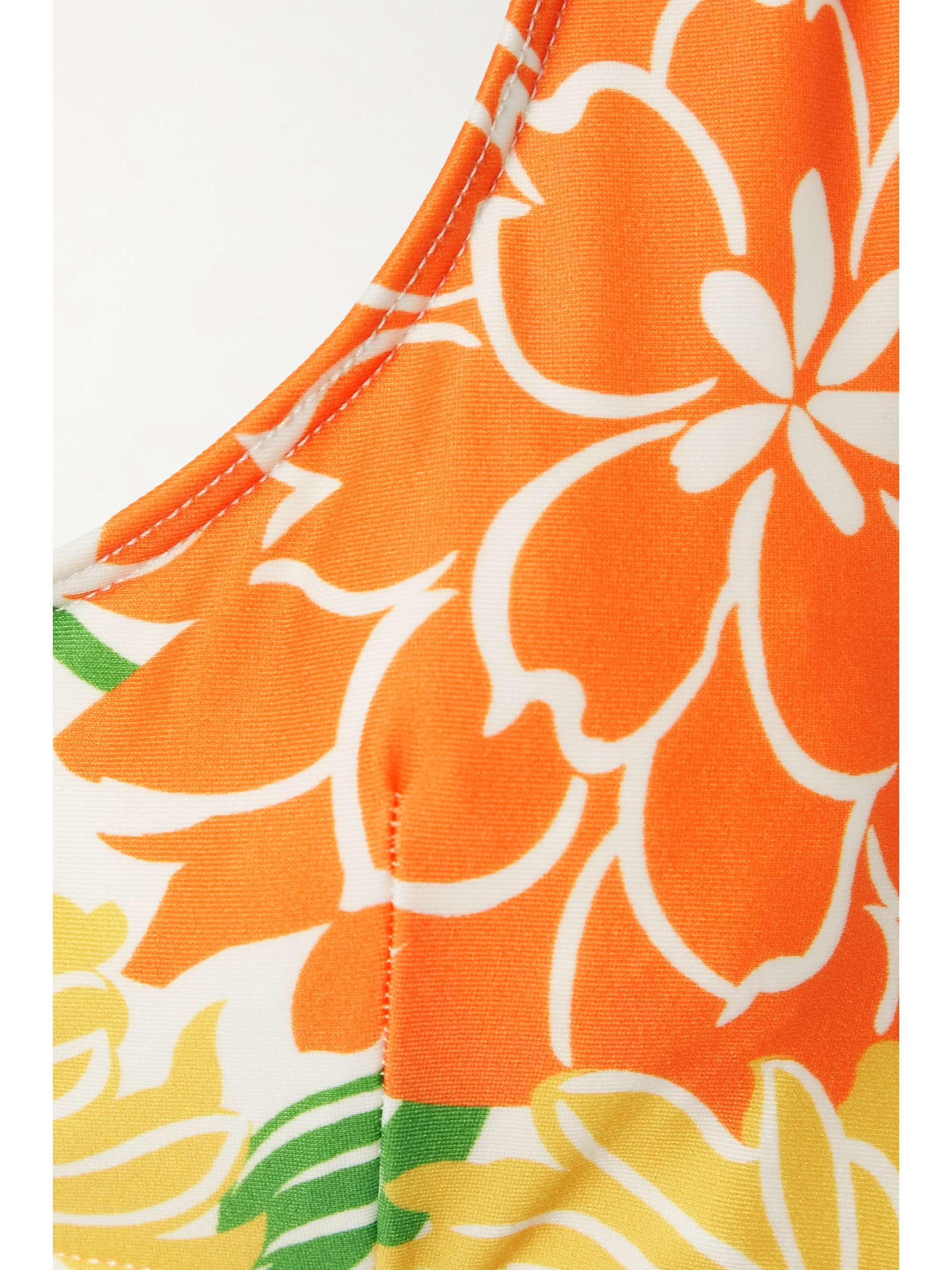 FAITHFULL THE BRAND + NET SUSTAIN Fonda floral-print halterneck bikini top