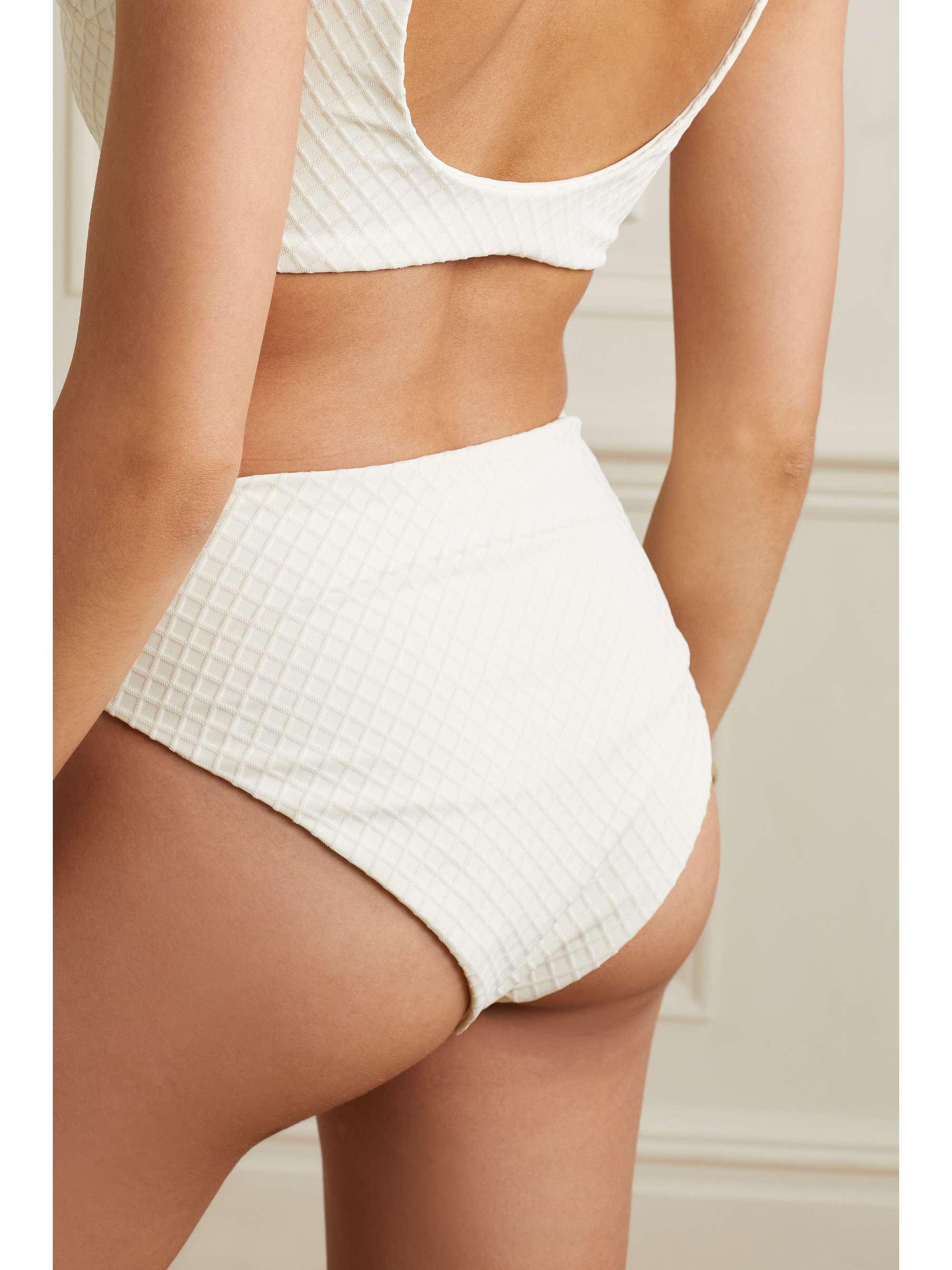 MARA HOFFMAN + NET SUSTAIN Imina recycled stretch-jacquard bikini briefs