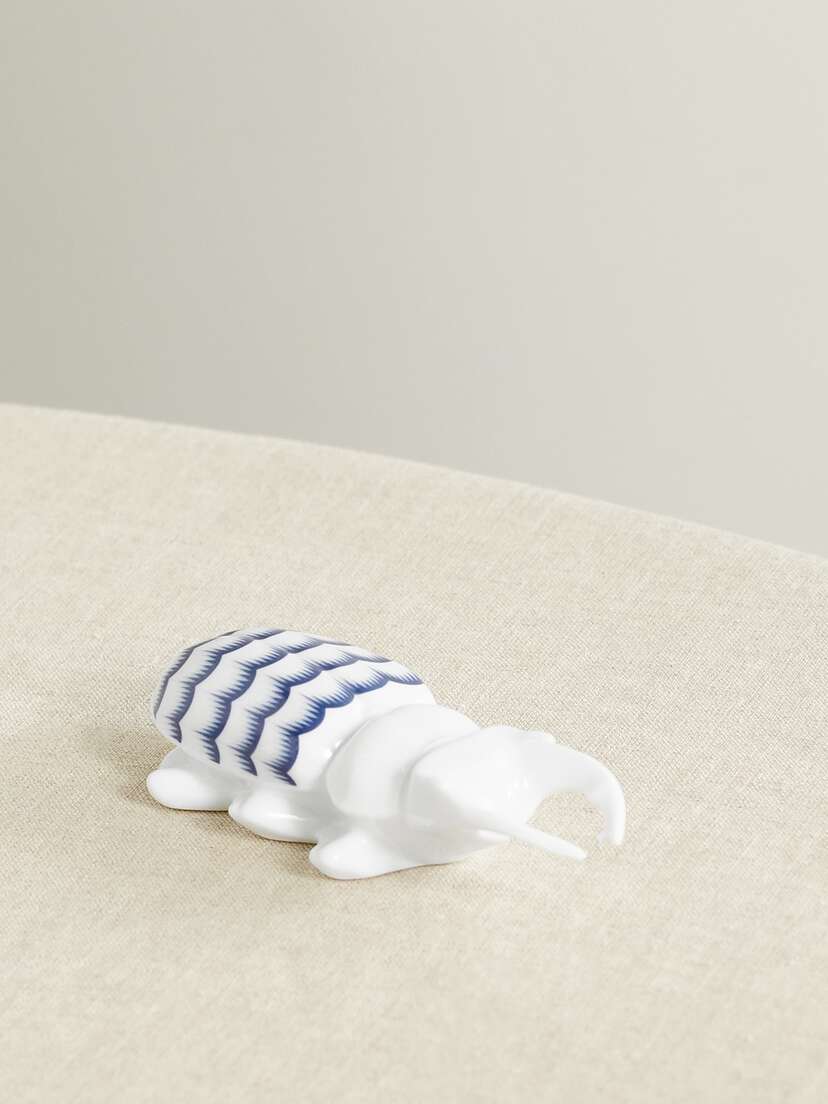 GINORI 1735 Cicada Jaspé Porcelain Table Ornament