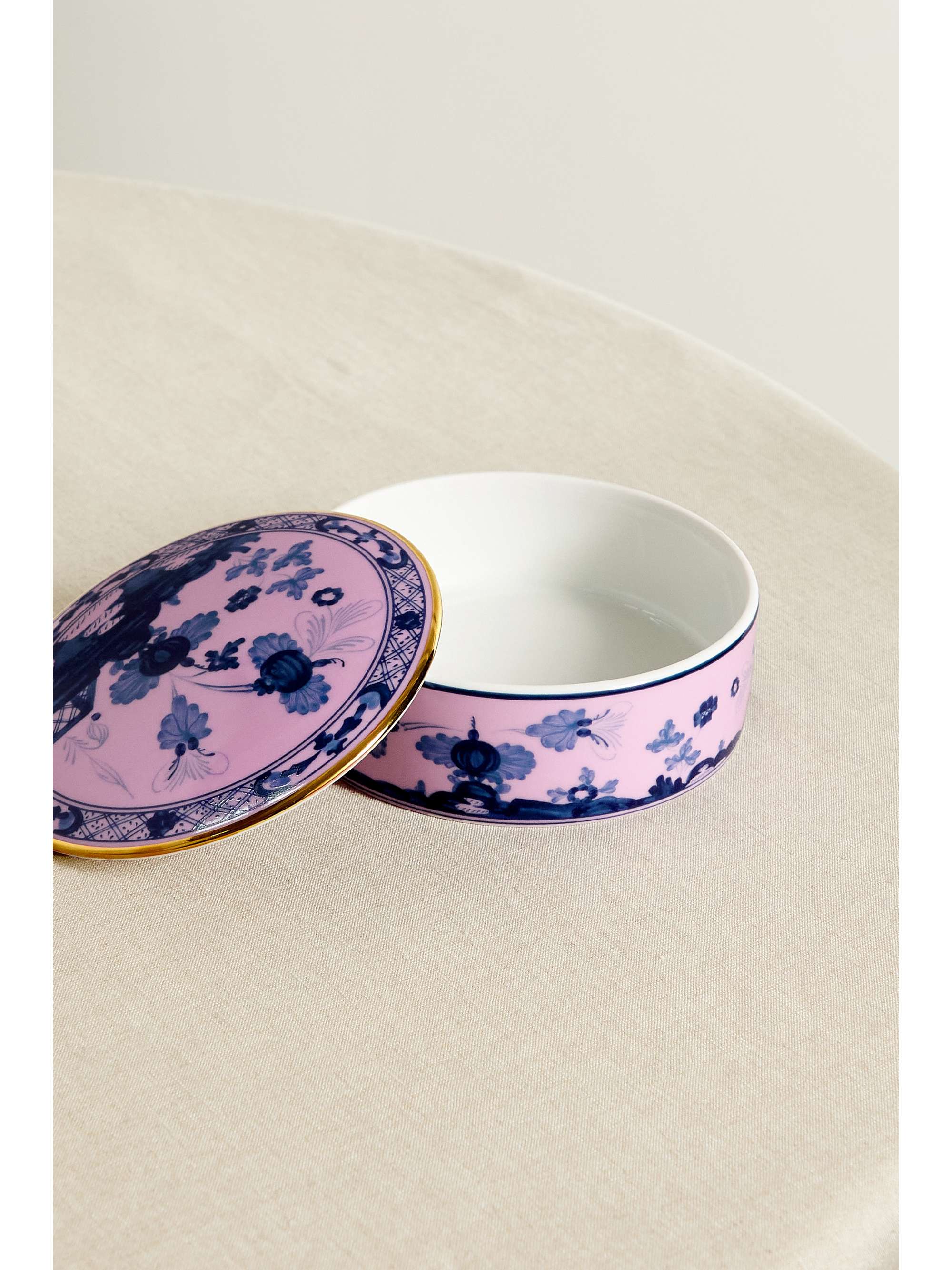 GINORI 1735 Oriente Italiano gold-plated porcelain box