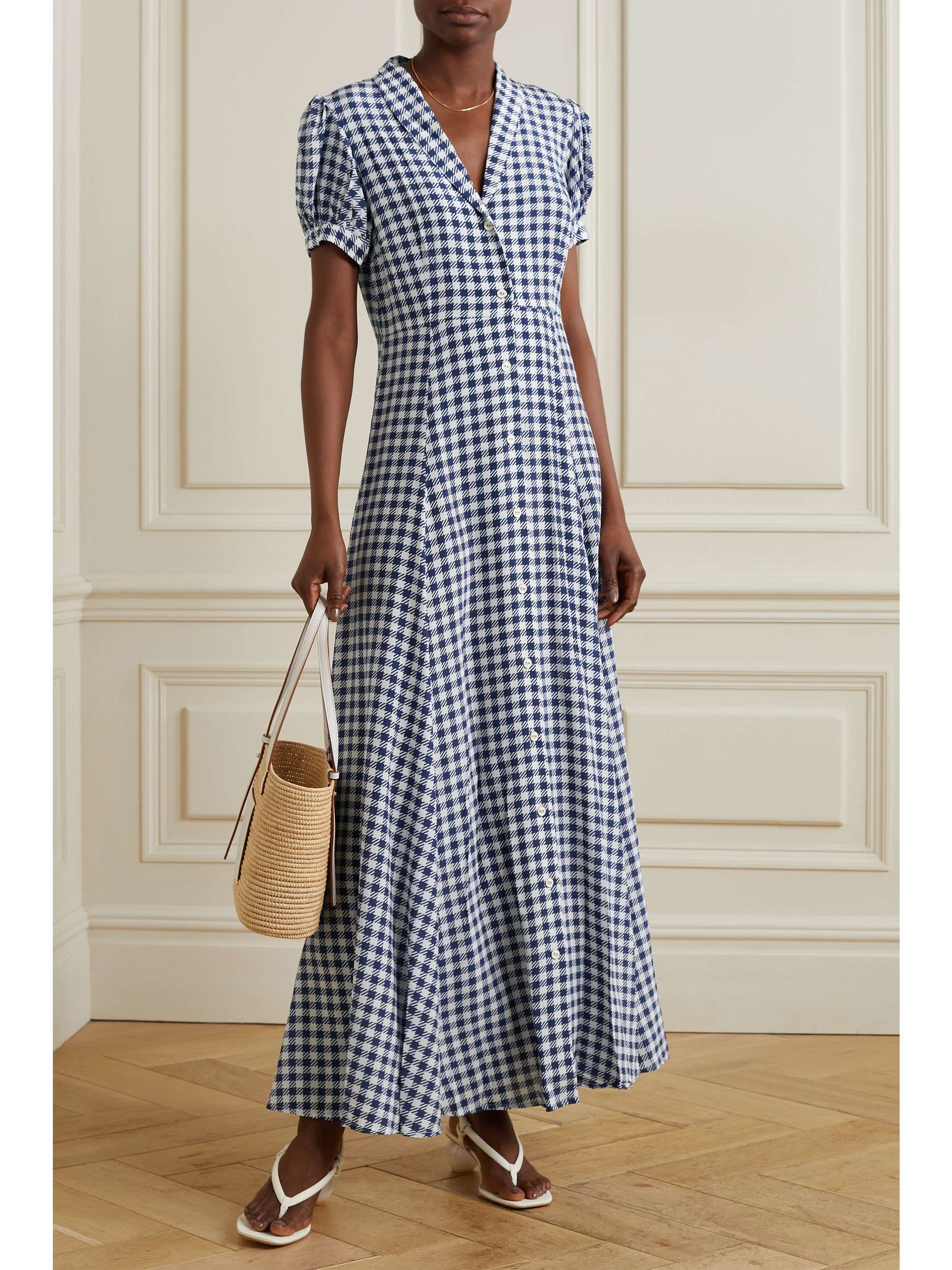 maxi gingham dress