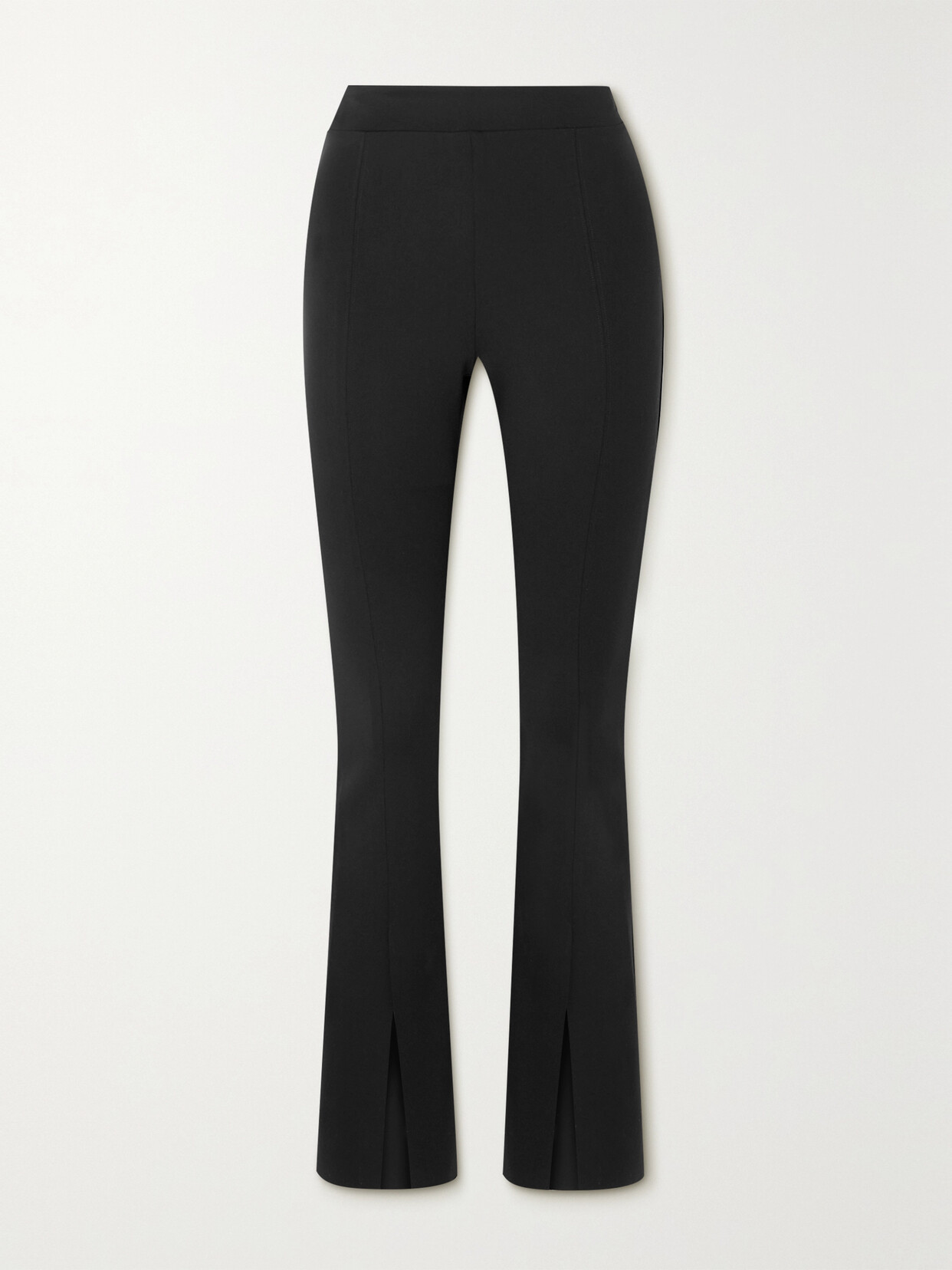 Commando Neoprene Flared Trousers In Black