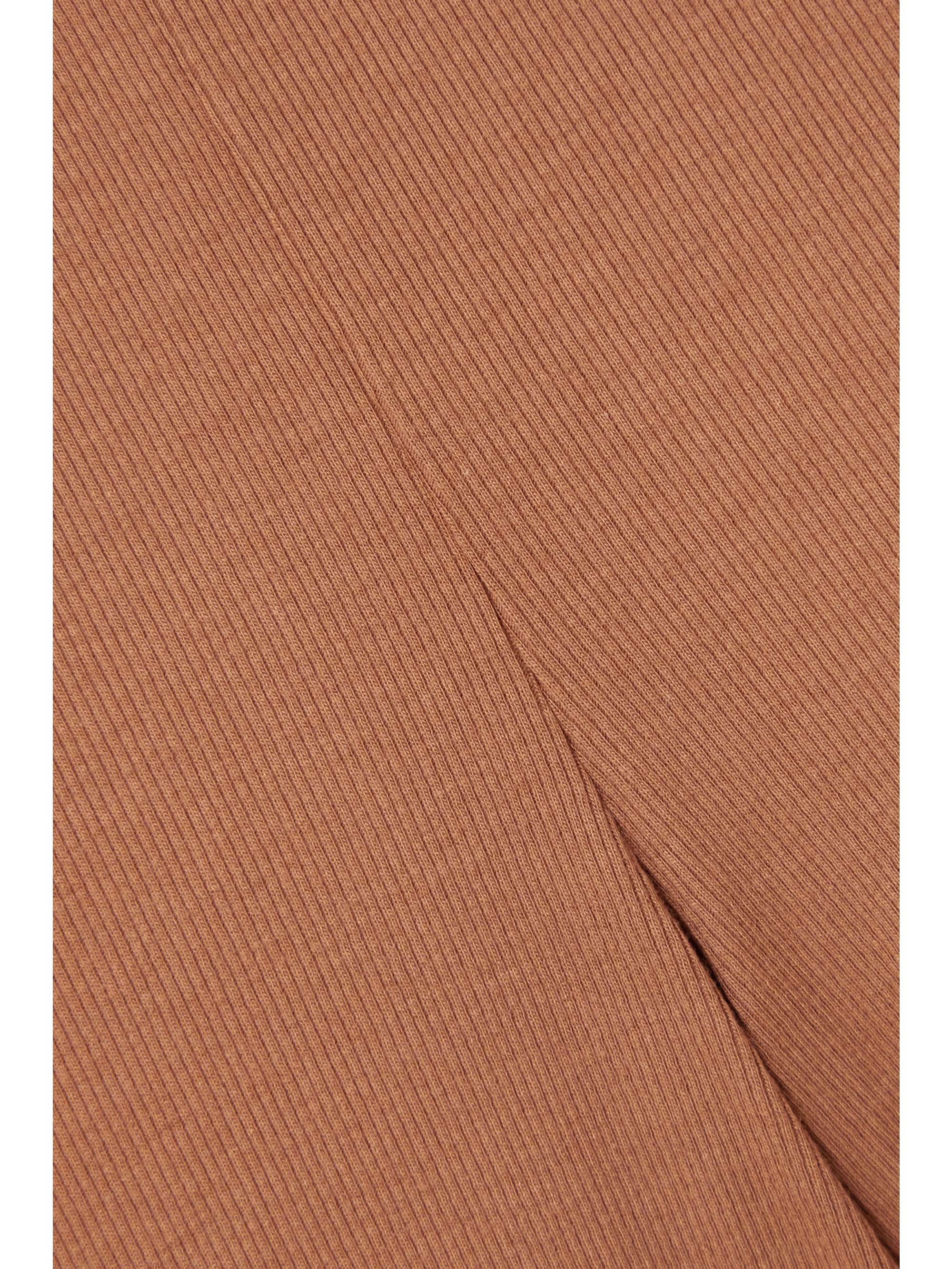 COMMANDO Luxury ribbed stretch modal and Pima cotton-blend track pants