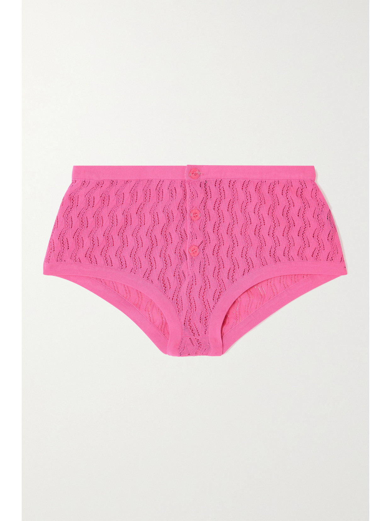 Dodo Bar Or - Carmen Pointelle-knit Briefs - Pink 22 Awaiting product image