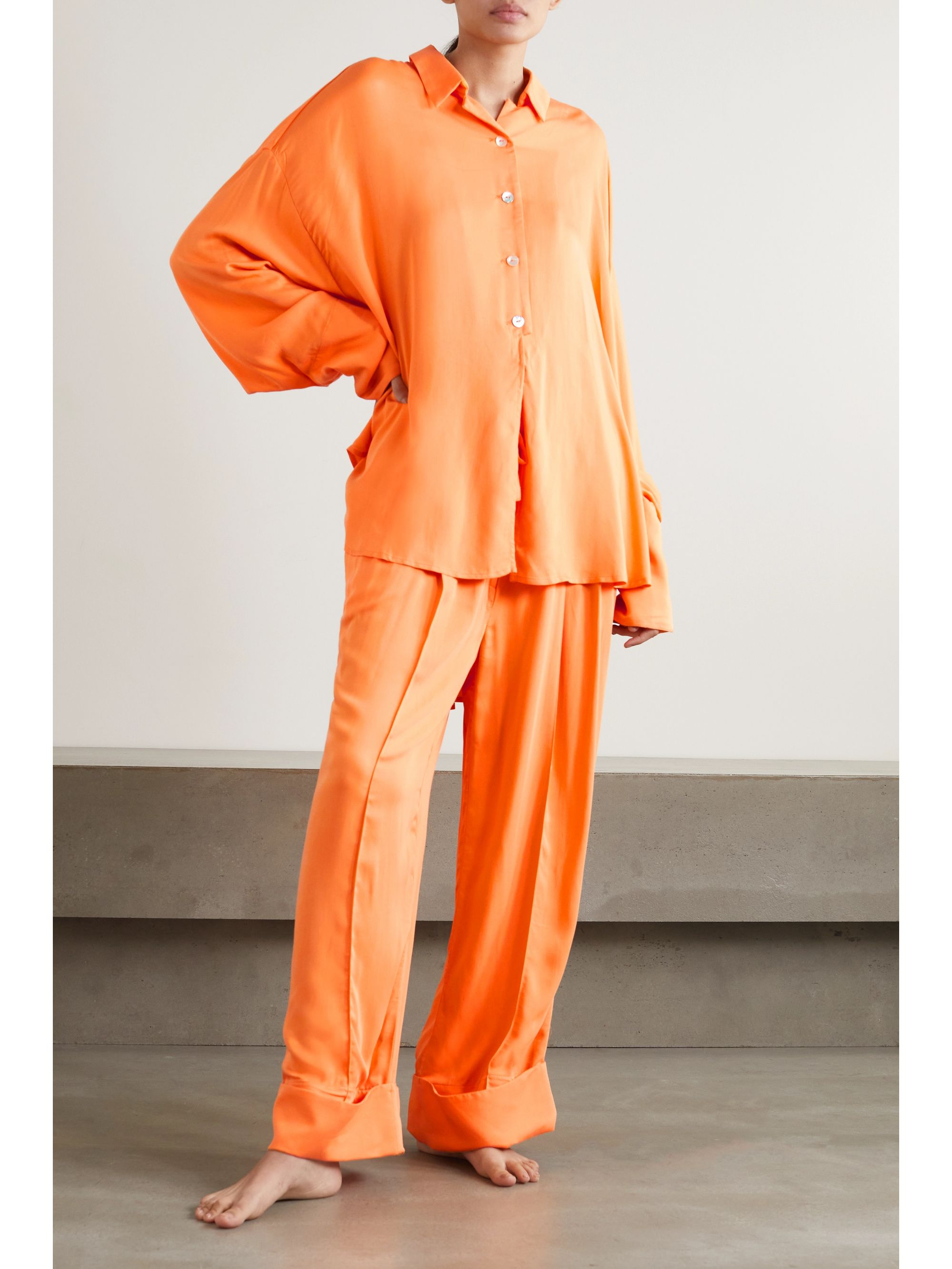 Orange pajamas Clearance