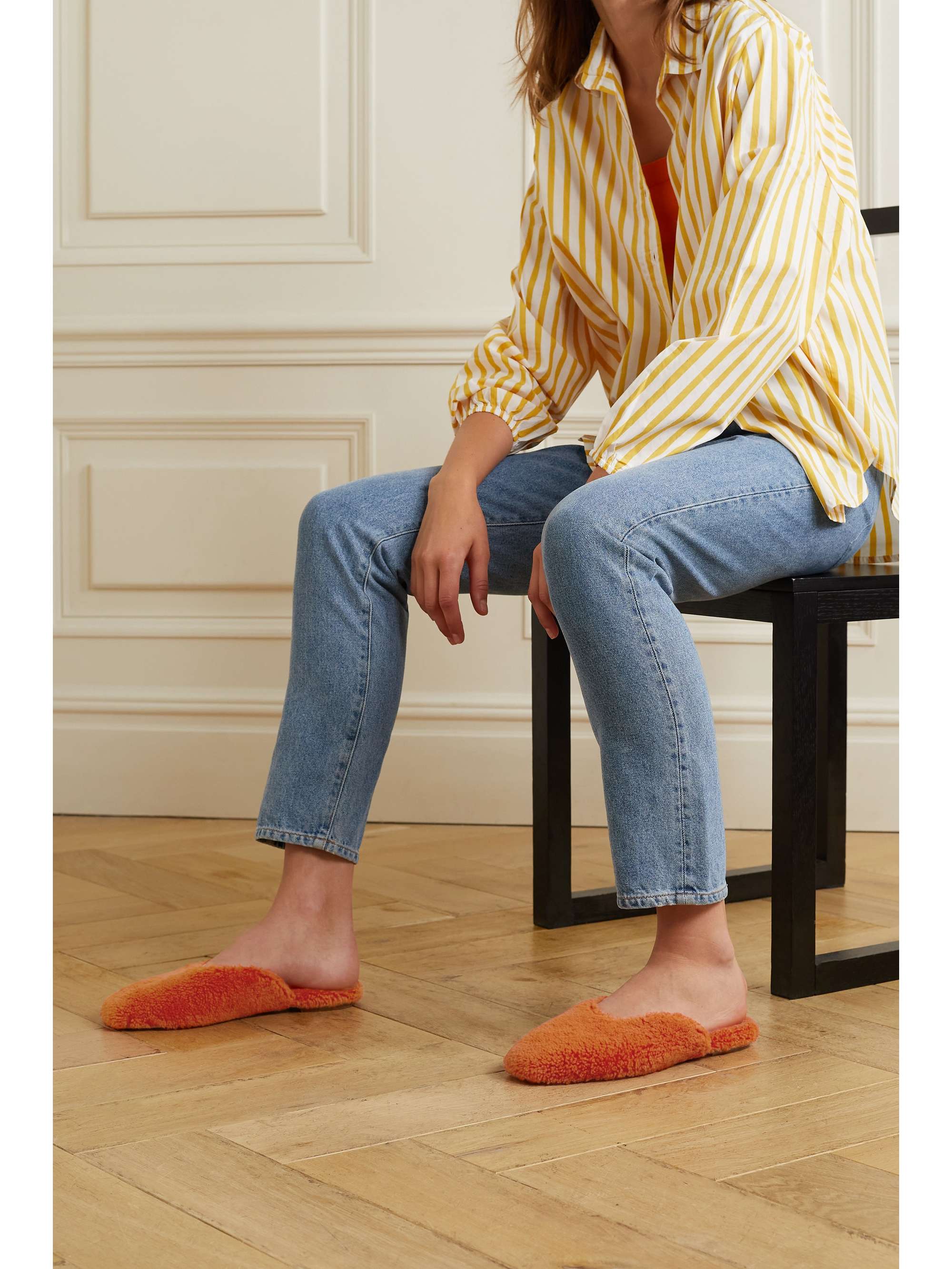 SLEEPER Shearling slippers