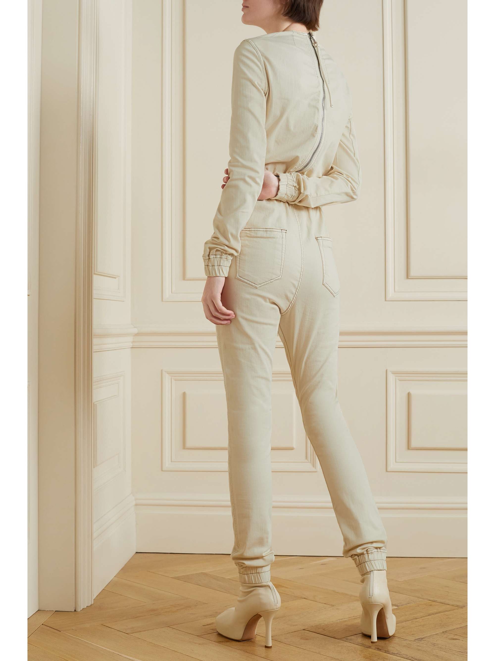 RICK OWENS Cotton-blend twill jumpsuit