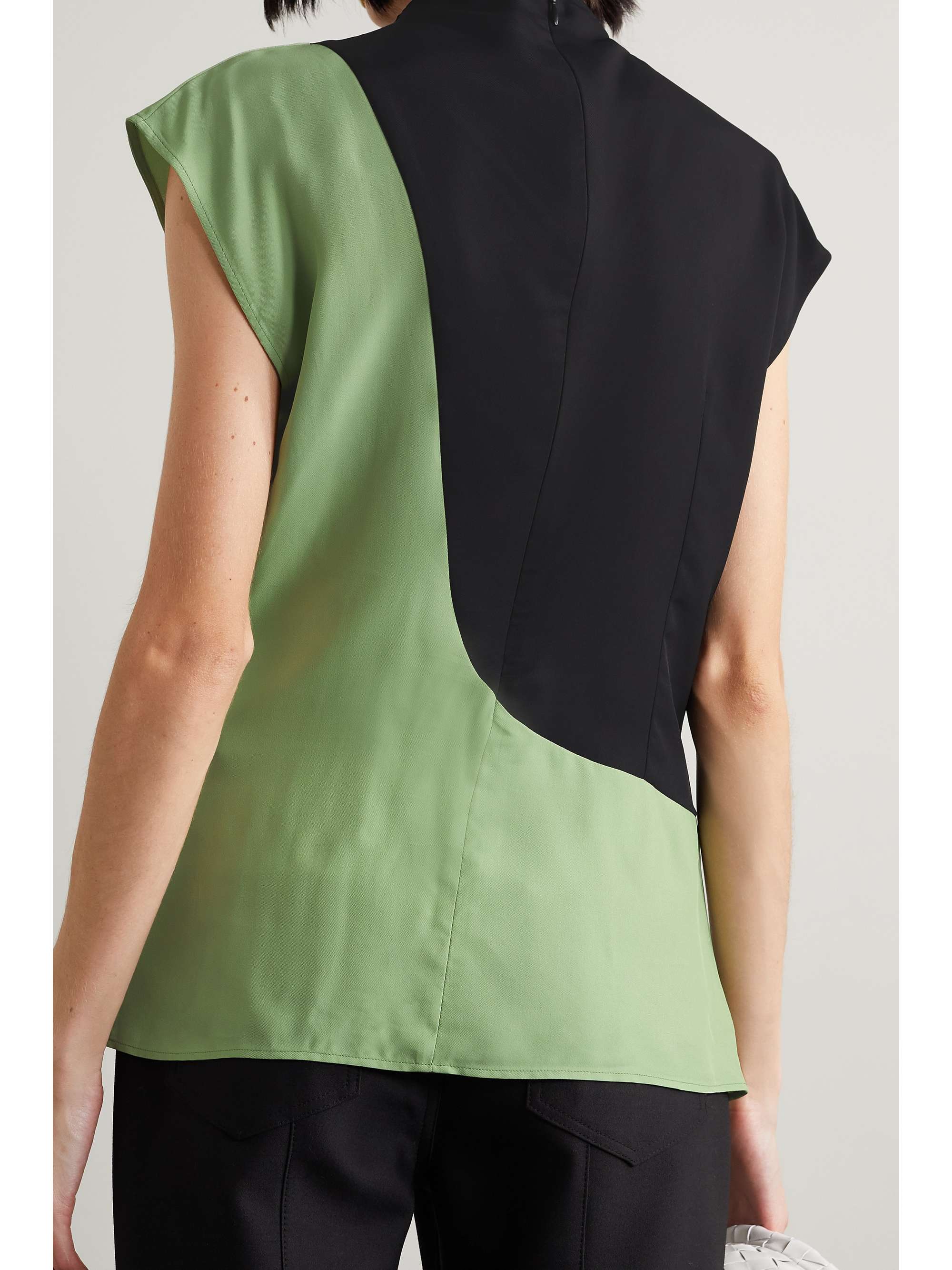 GAUCHERE Taos two-tone twill top