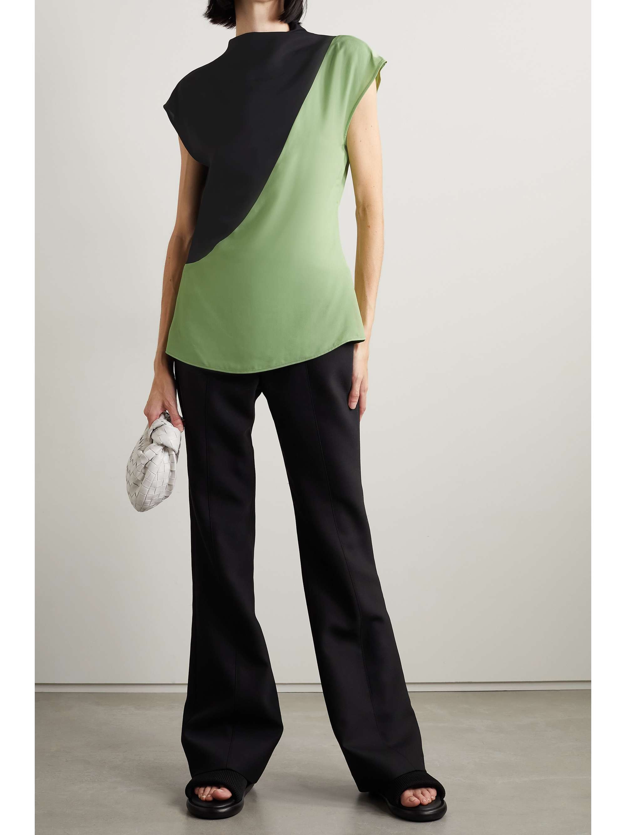 GAUCHERE Taos two-tone twill top