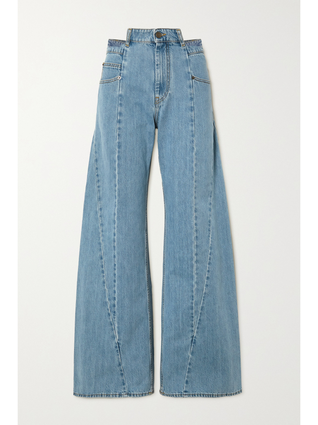 Maison Margiela Wide Leg Jeans In Blue