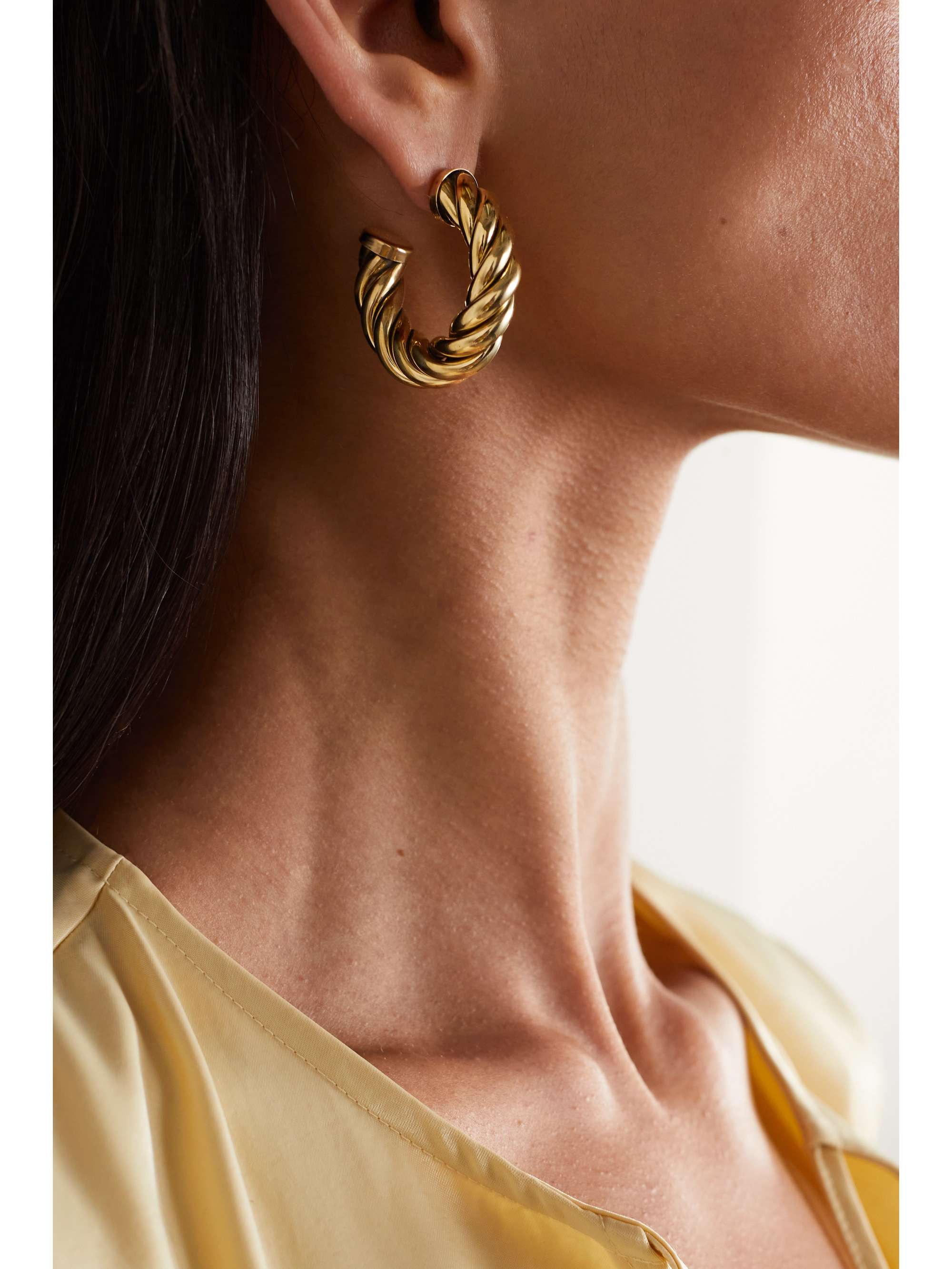 Spira gold-tone hoop earrings