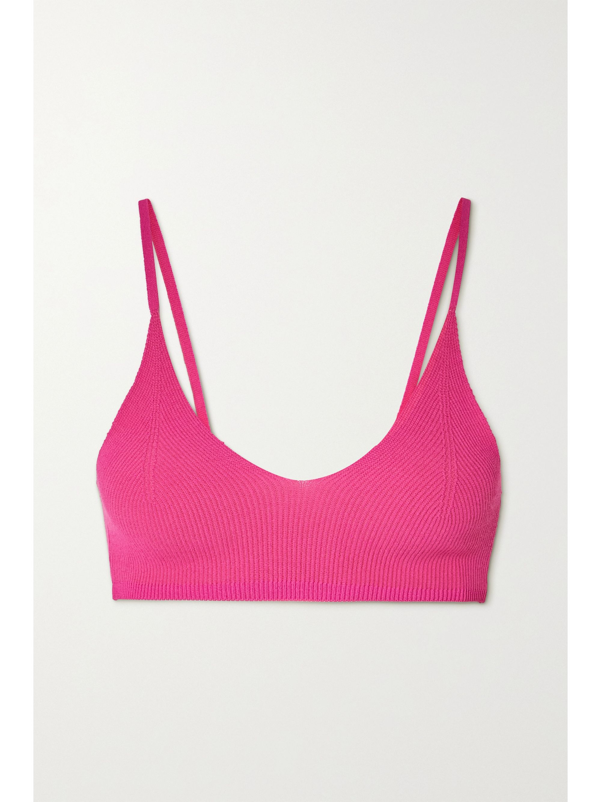 Pink ribbed bralette Clearance