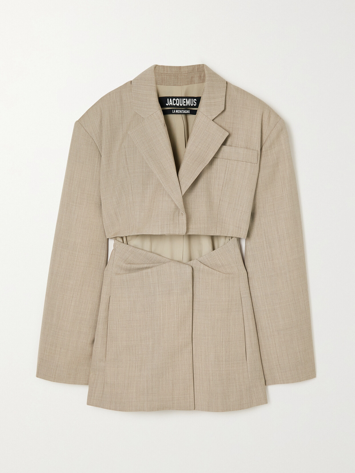 Jacquemus Arles Cutout Wool Blazer - Neutrals