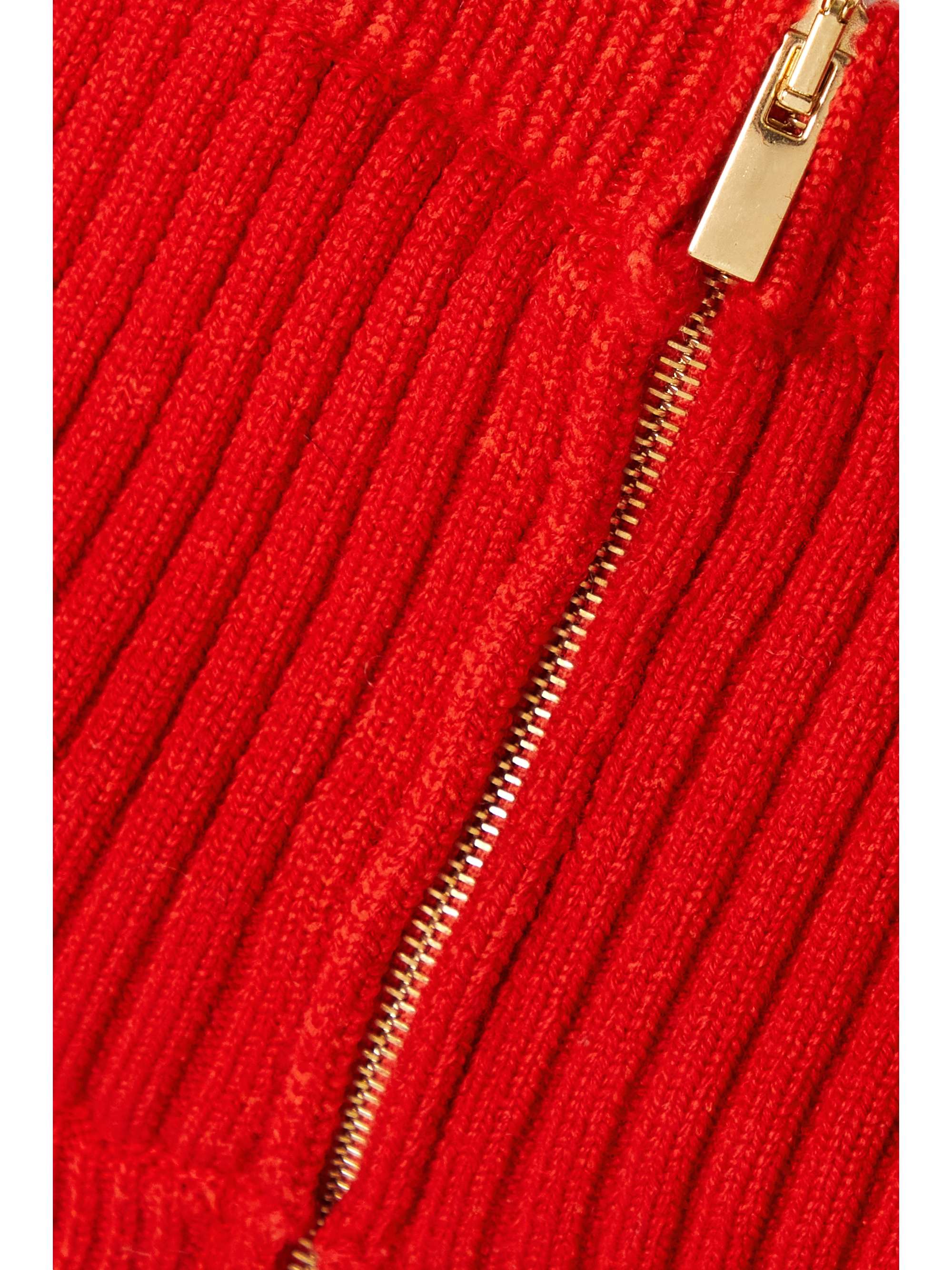 JACQUEMUS Ventoux ribbed wool-blend bandeau top
