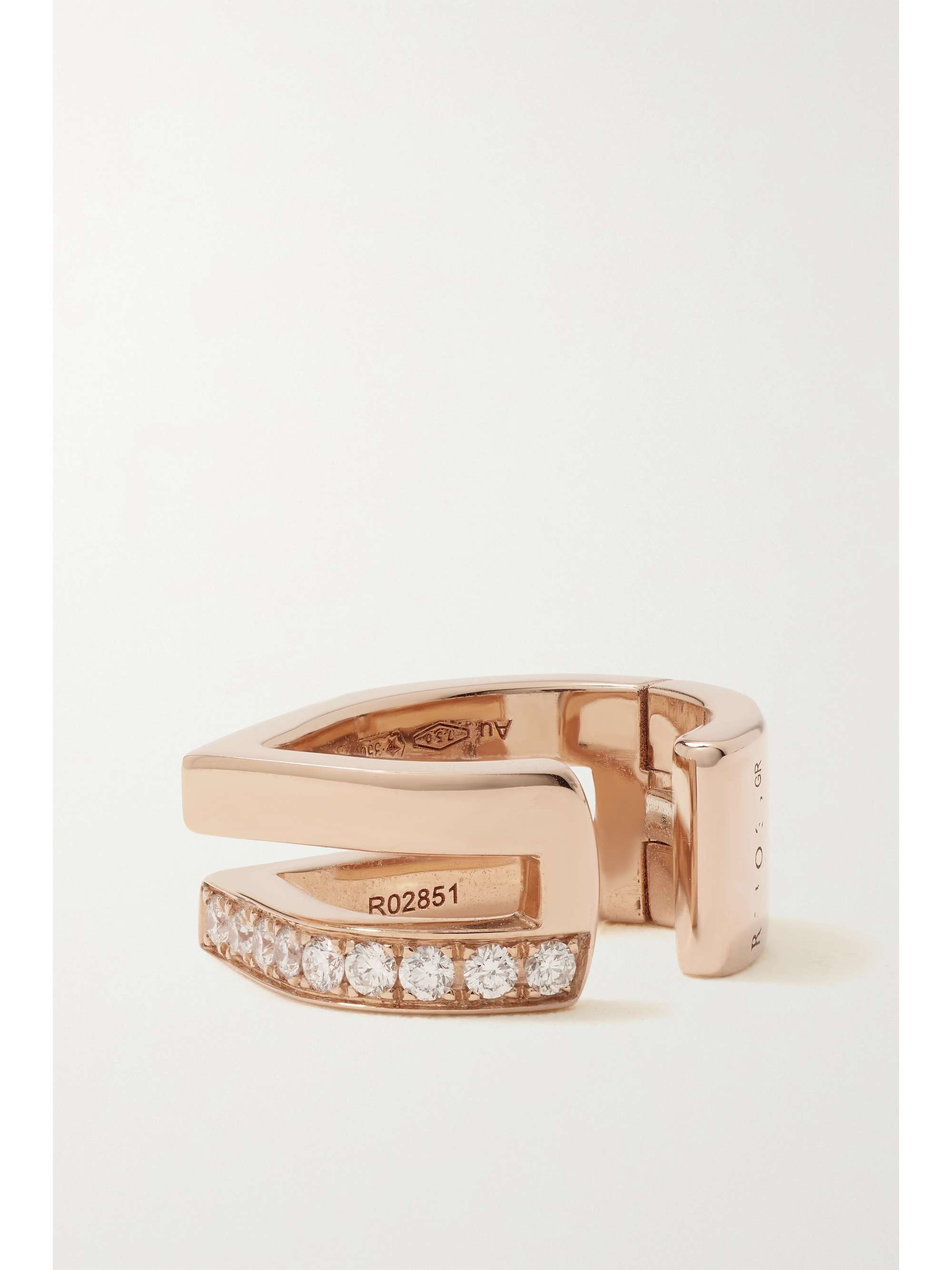 REPOSSI Antifer 18-karat rose gold diamond ear cuff