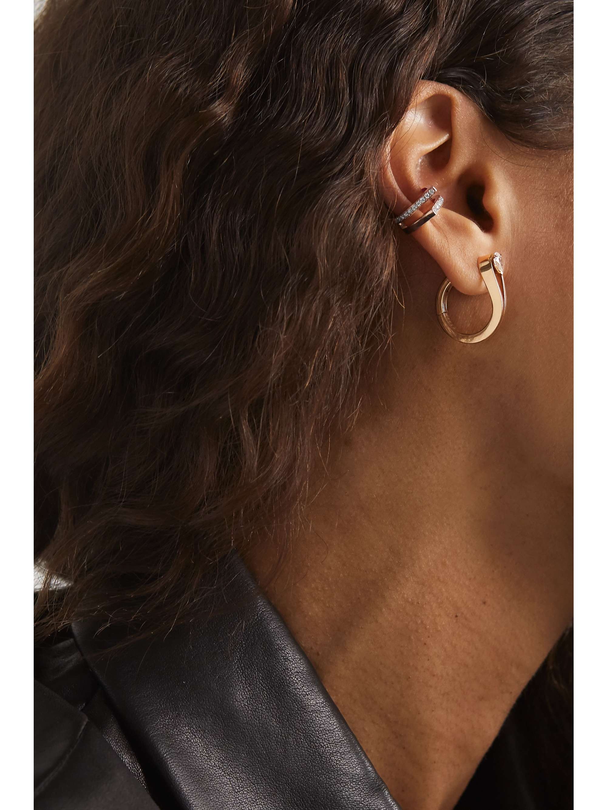 REPOSSI Antifer 18-karat rose gold diamond ear cuff