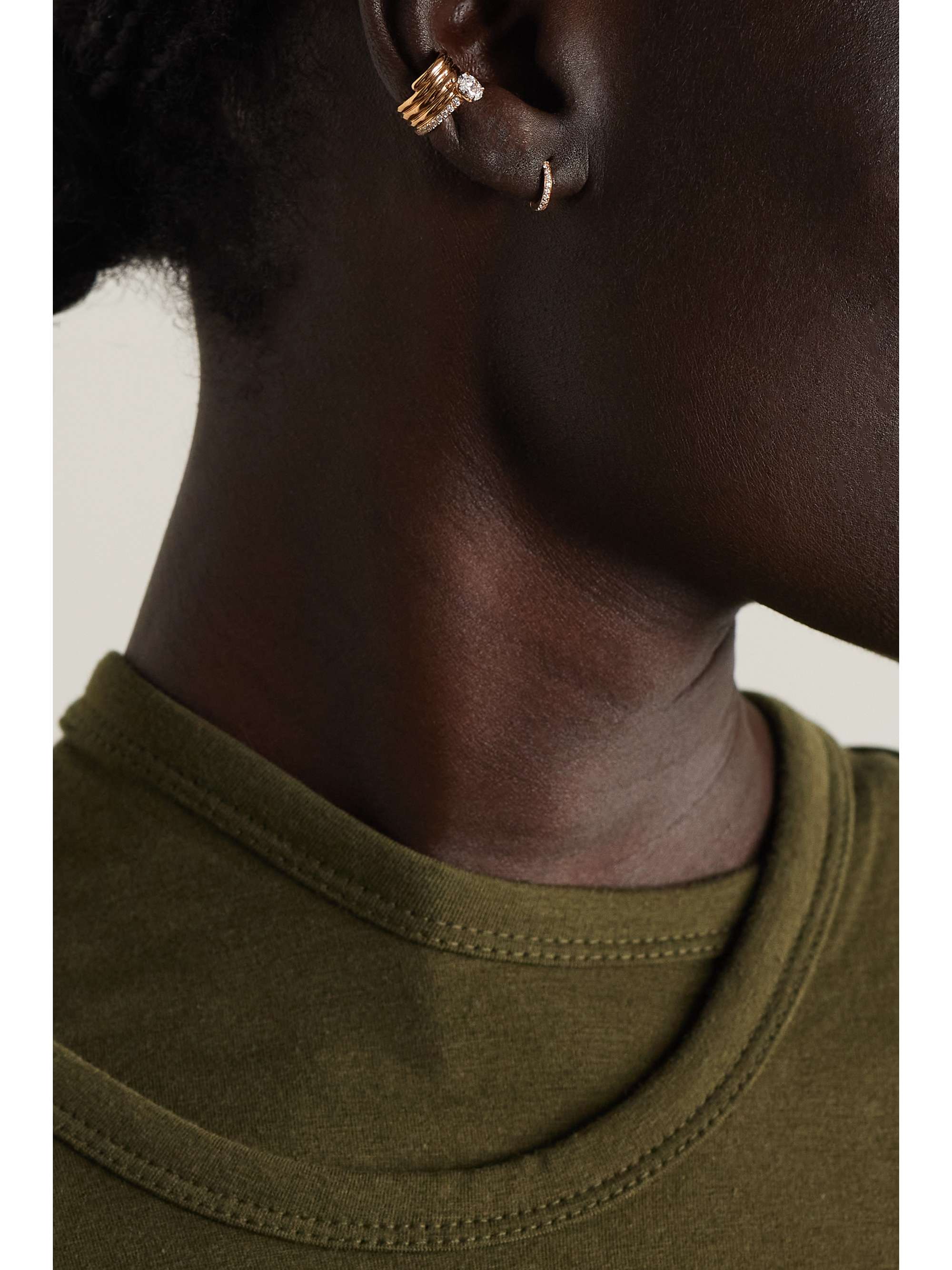 REPOSSI Berbère 18-karat rose gold diamond single earring
