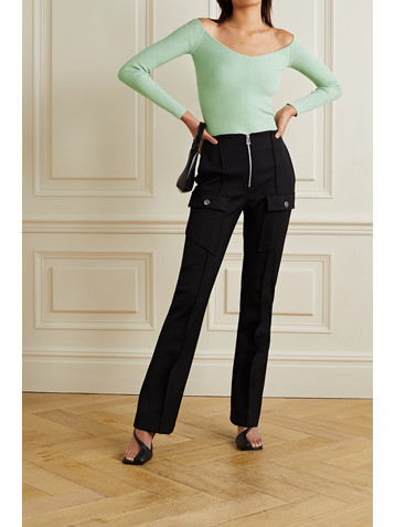 GAUGE81 Beas off-the-shoulder ribbed-knit sweater