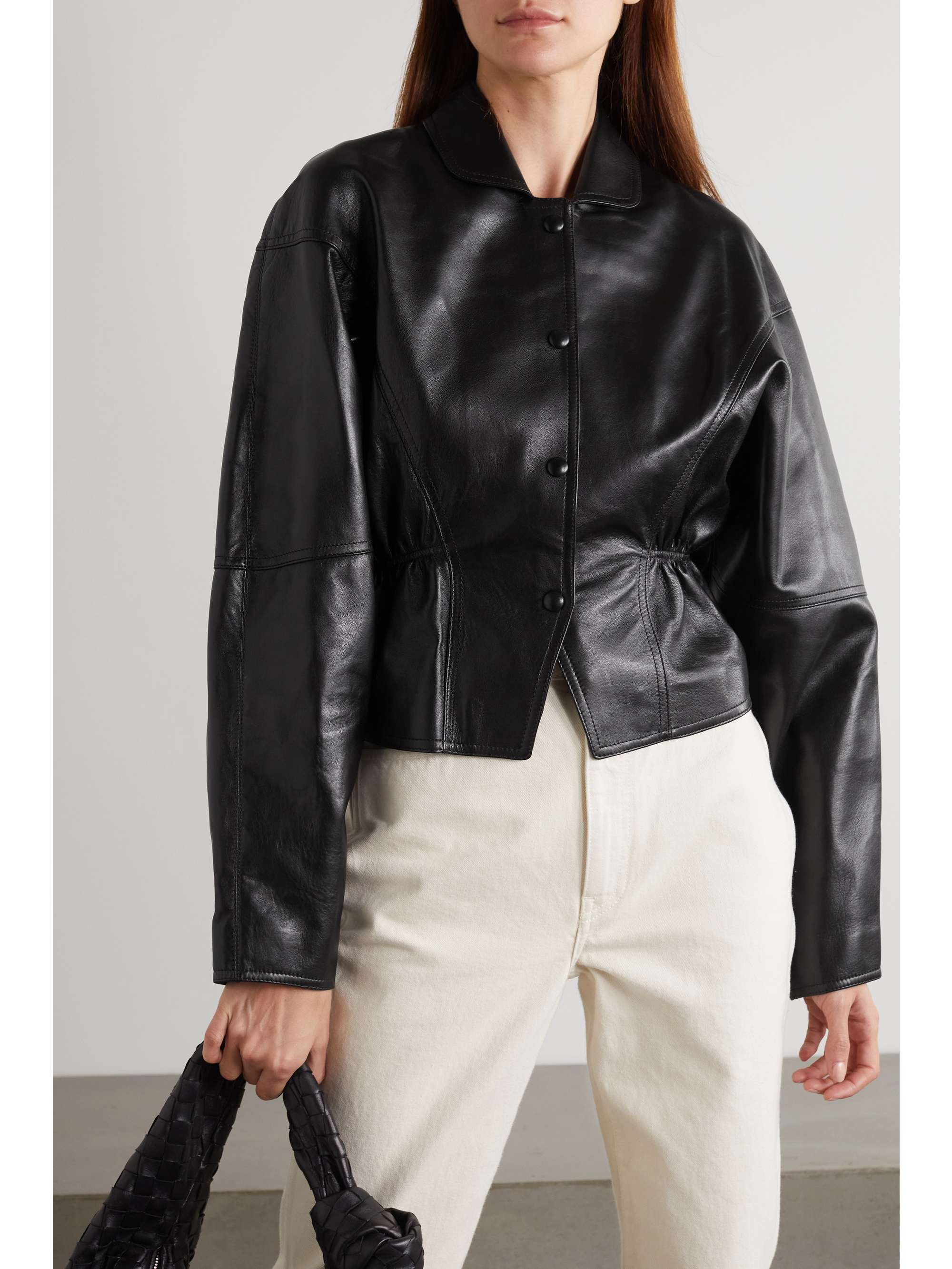 Fortære Cape valgfri ISABEL MARANT Branson leather jacket | NET-A-PORTER