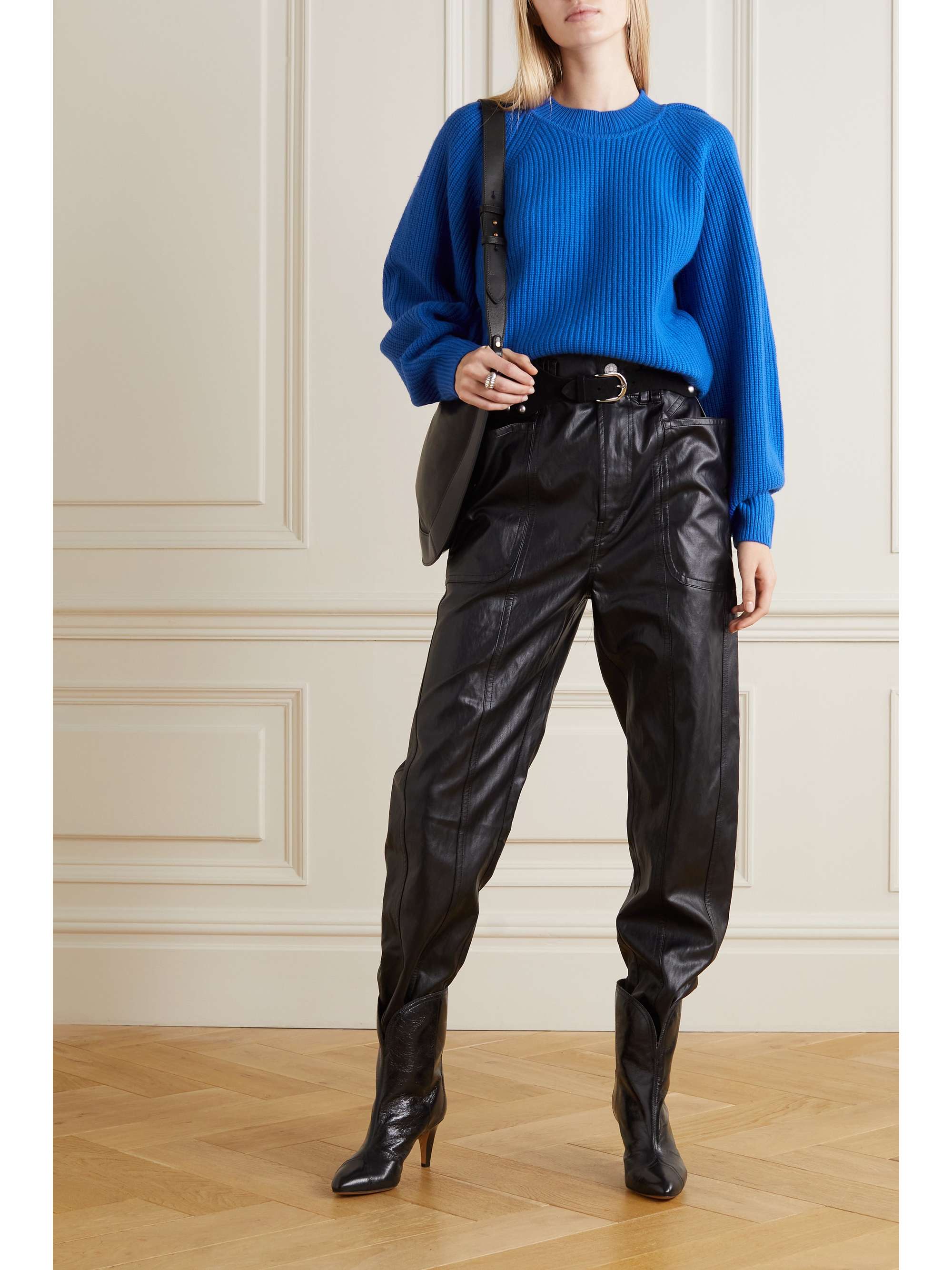 ISABEL MARANT Billie ribbed wool and cashmere-blend sweater