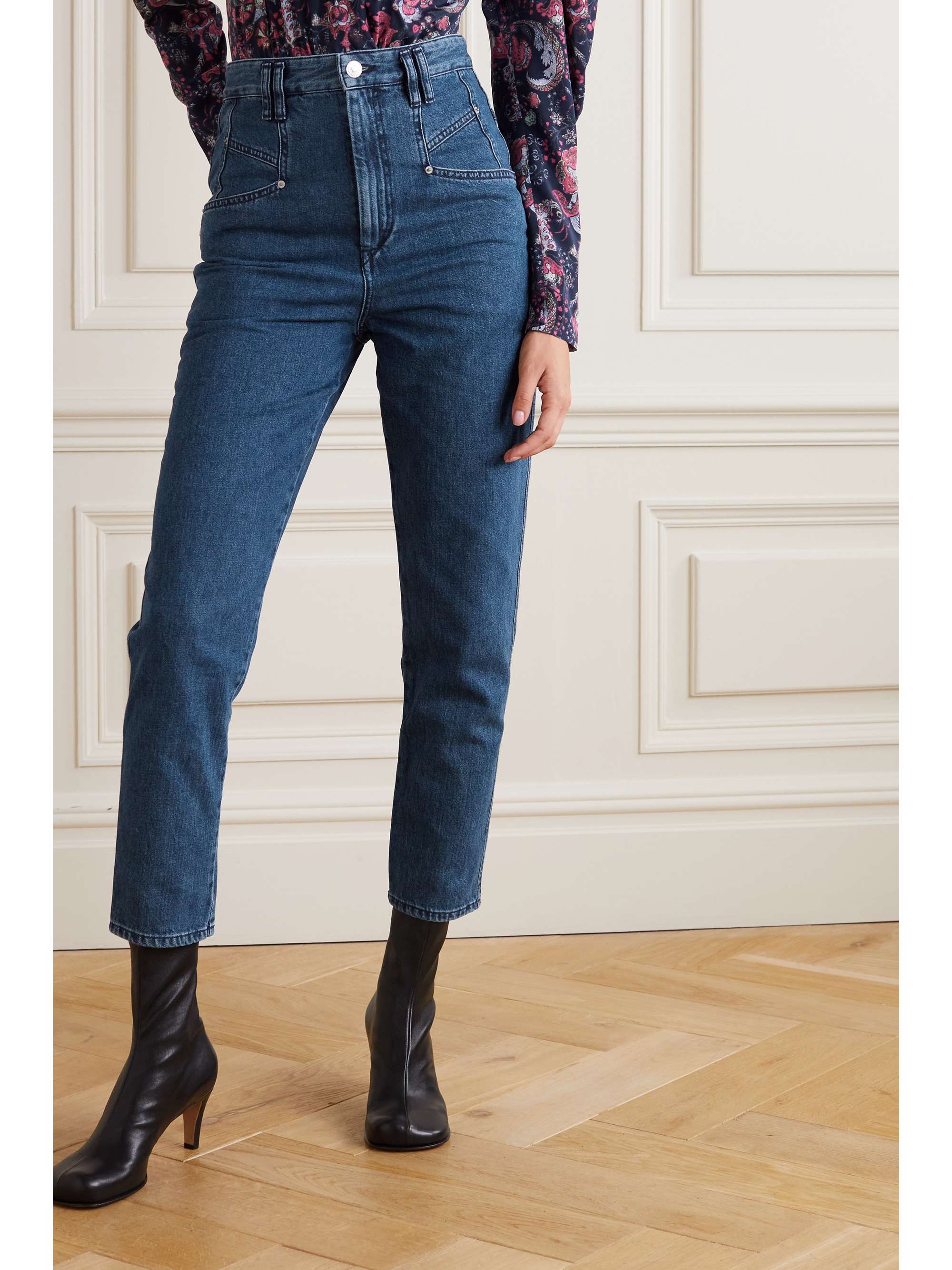 ISABEL MARANT Dipadela high-rise tapered jeans