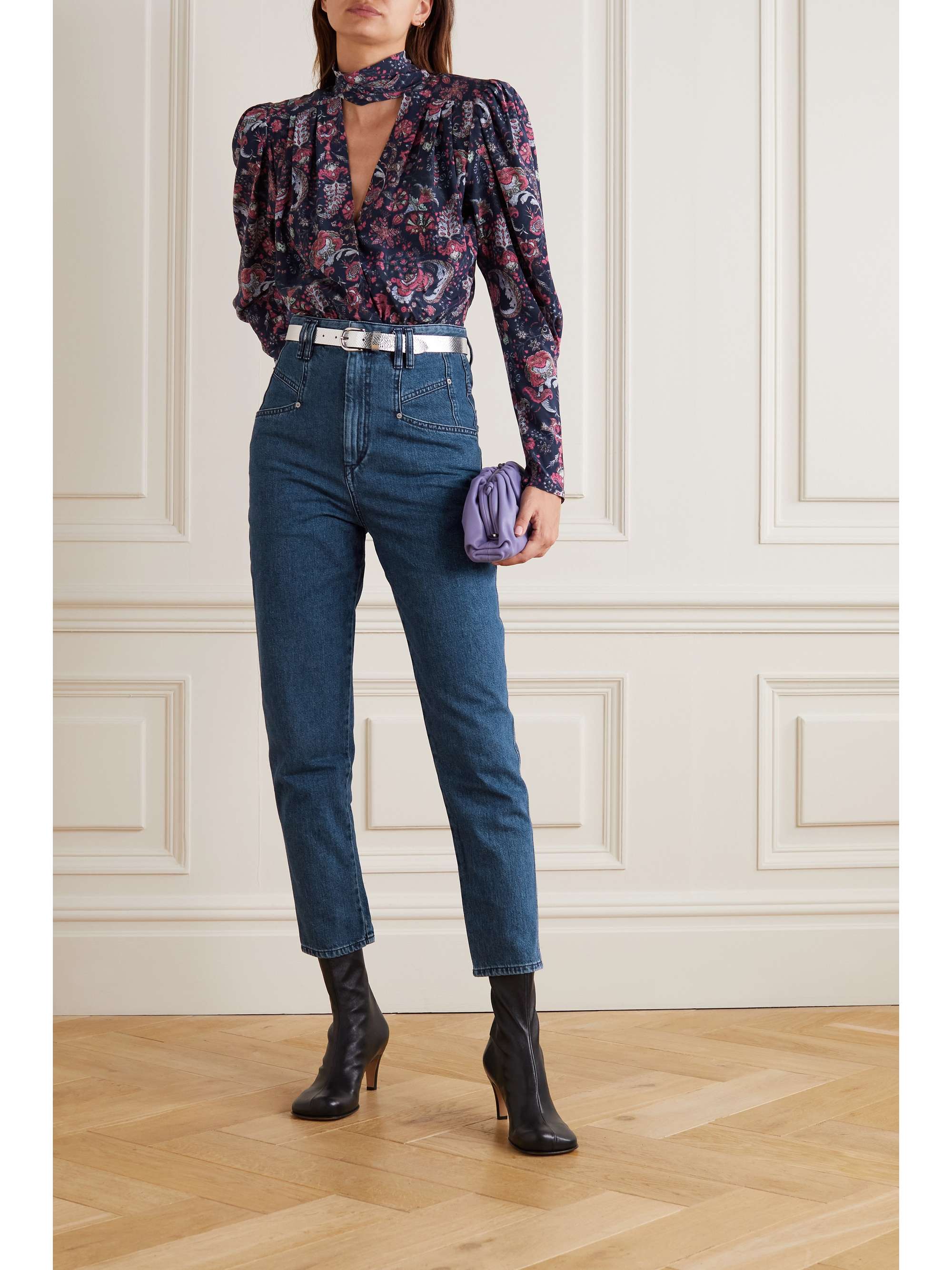 ISABEL MARANT Dipadela high-rise tapered jeans