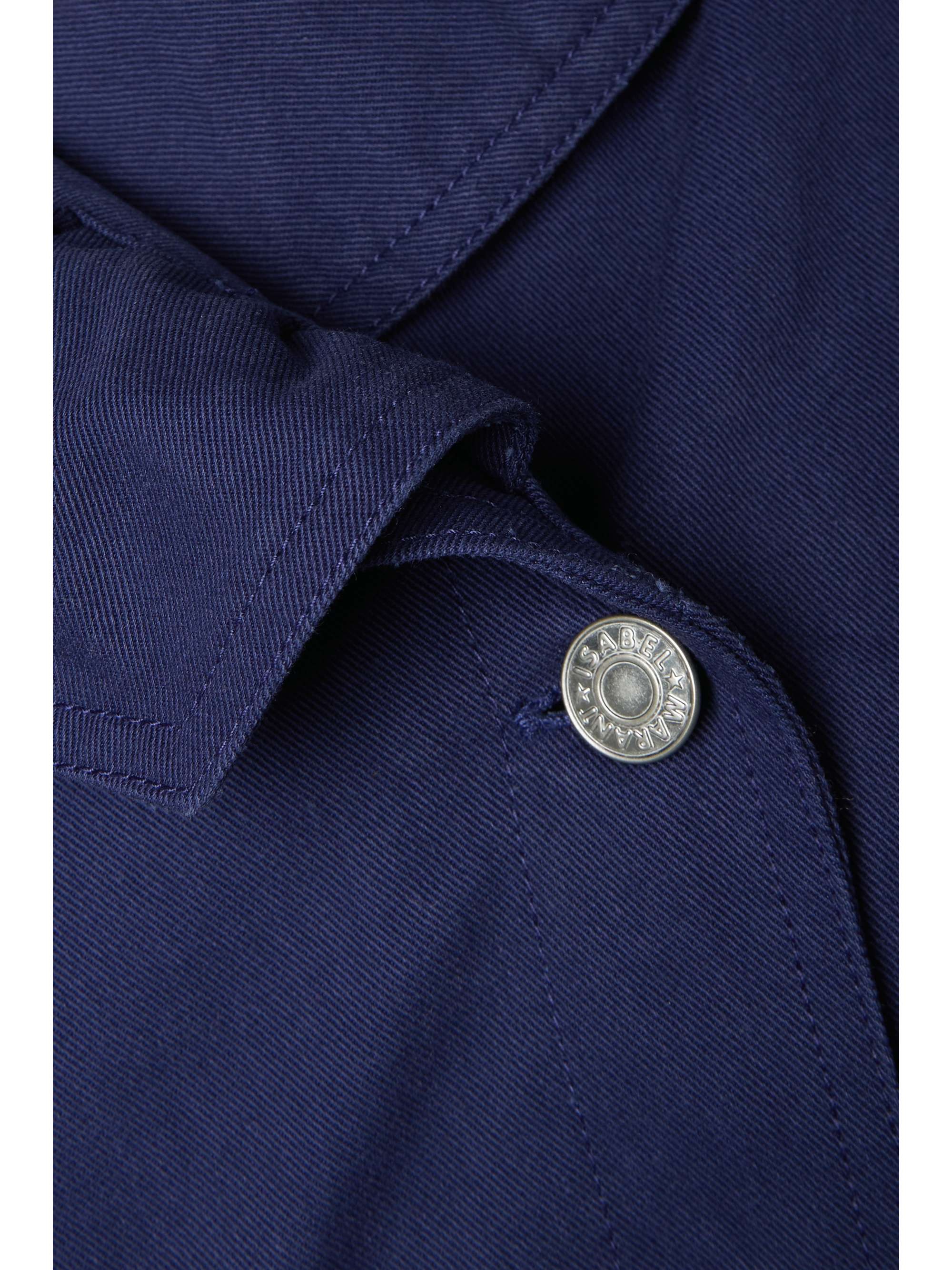ISABEL MARANT Dipazo ruffled belted cotton-twill jacket