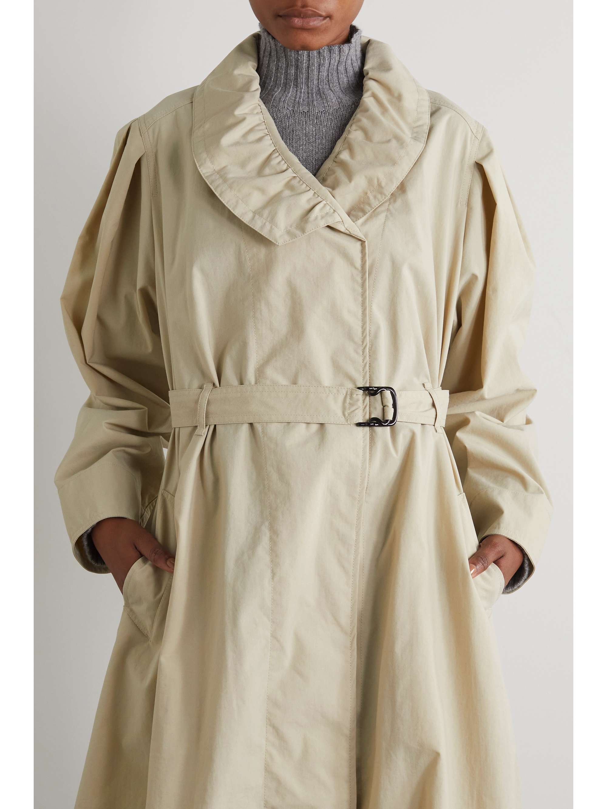 ISABEL MARANT Dipanima belted canvas trench coat