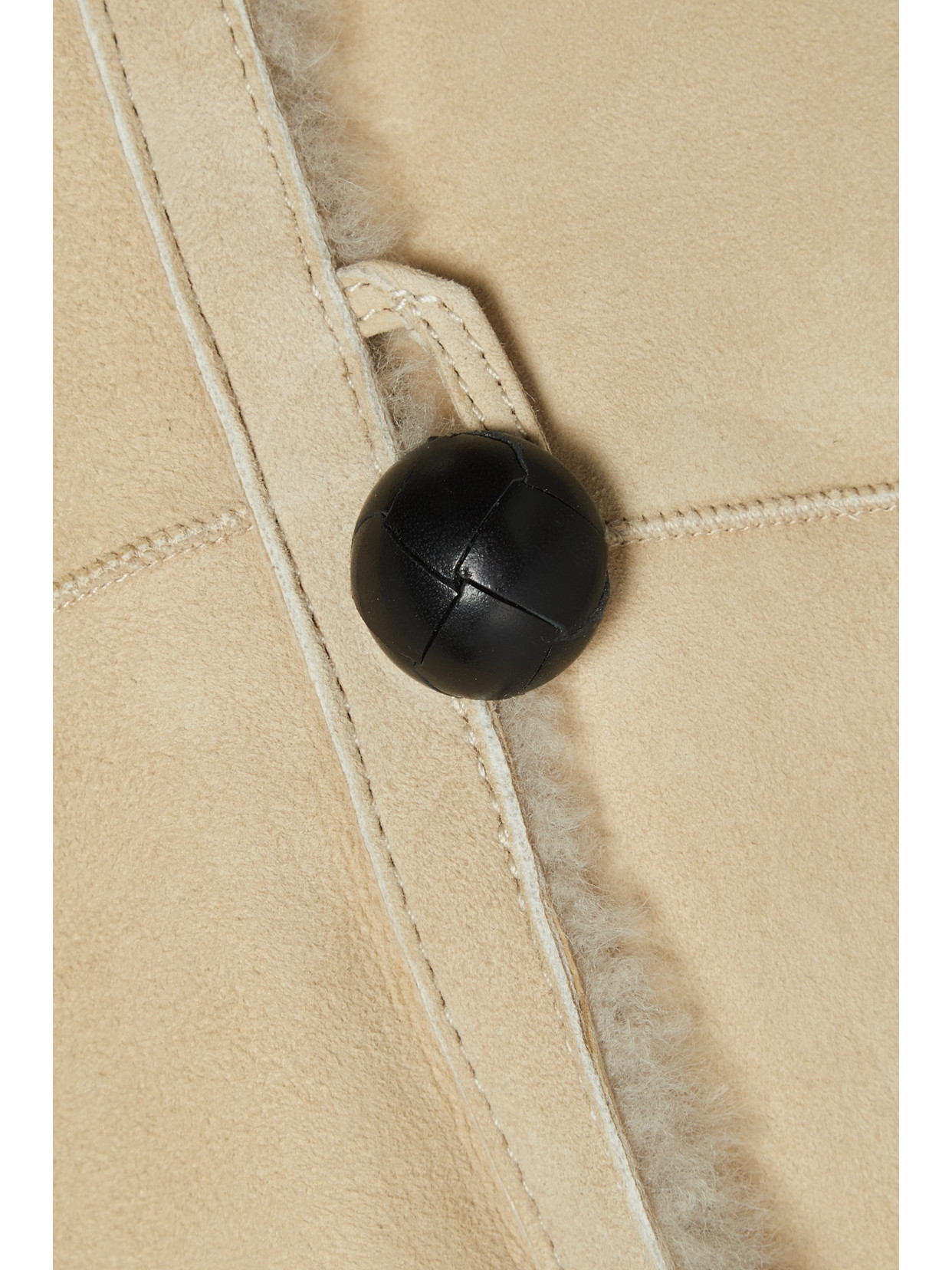 Isabel Marant Reversible Beige Abazoe Shearling Coat In Ecru