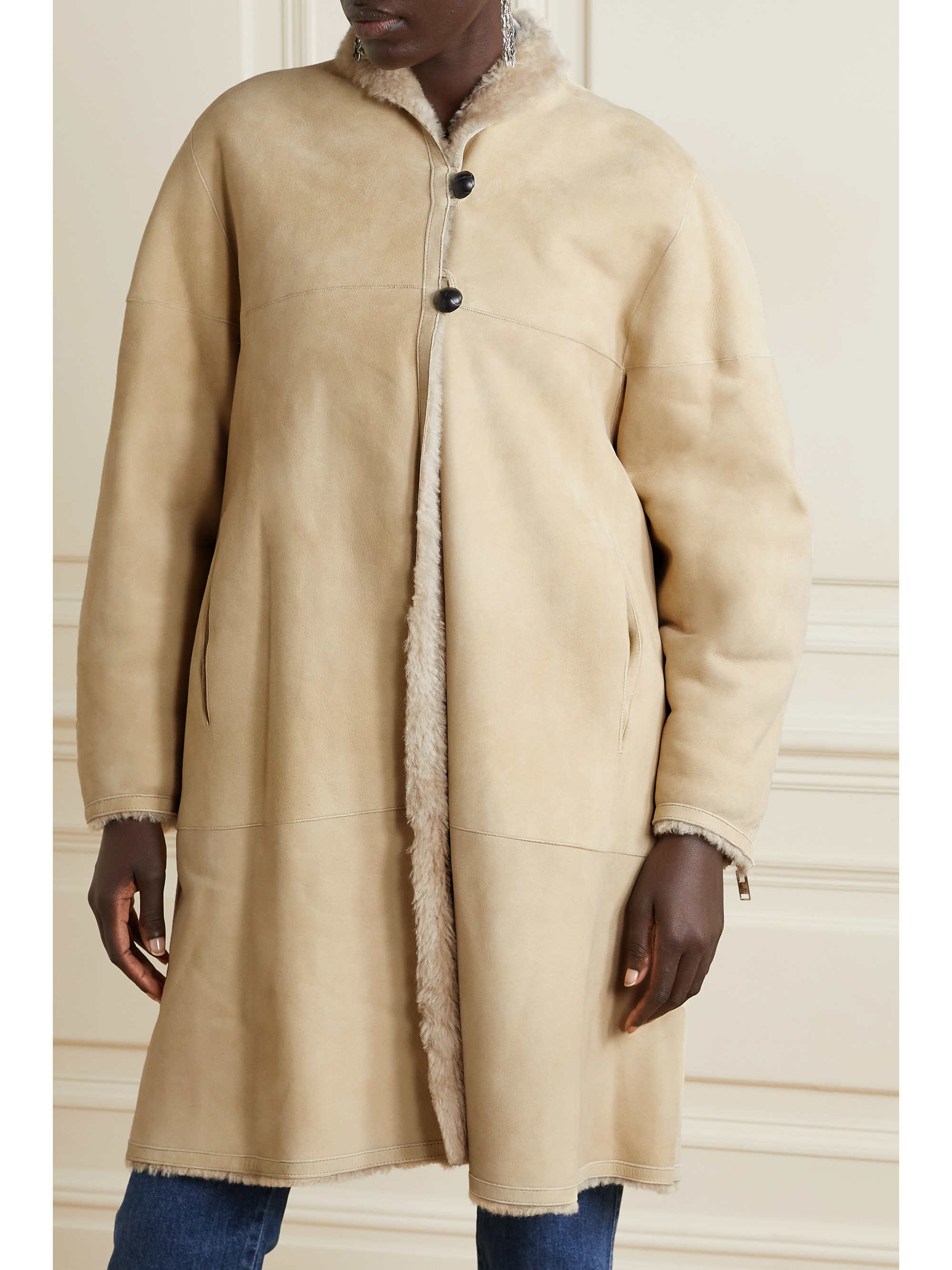 Isabel Marant Abazoe shearling coat