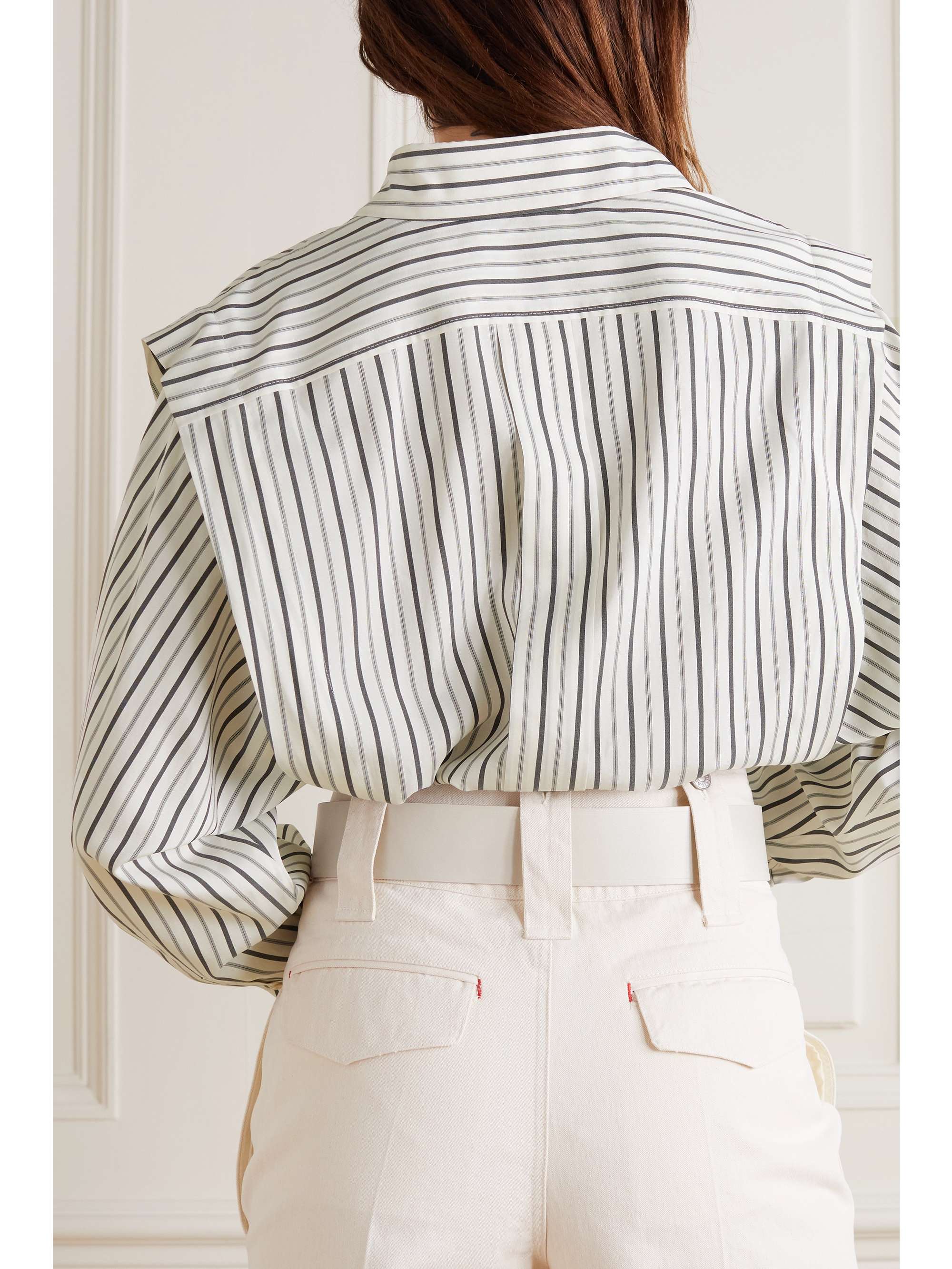 ISABEL MARANT Sotalki striped silk shirt
