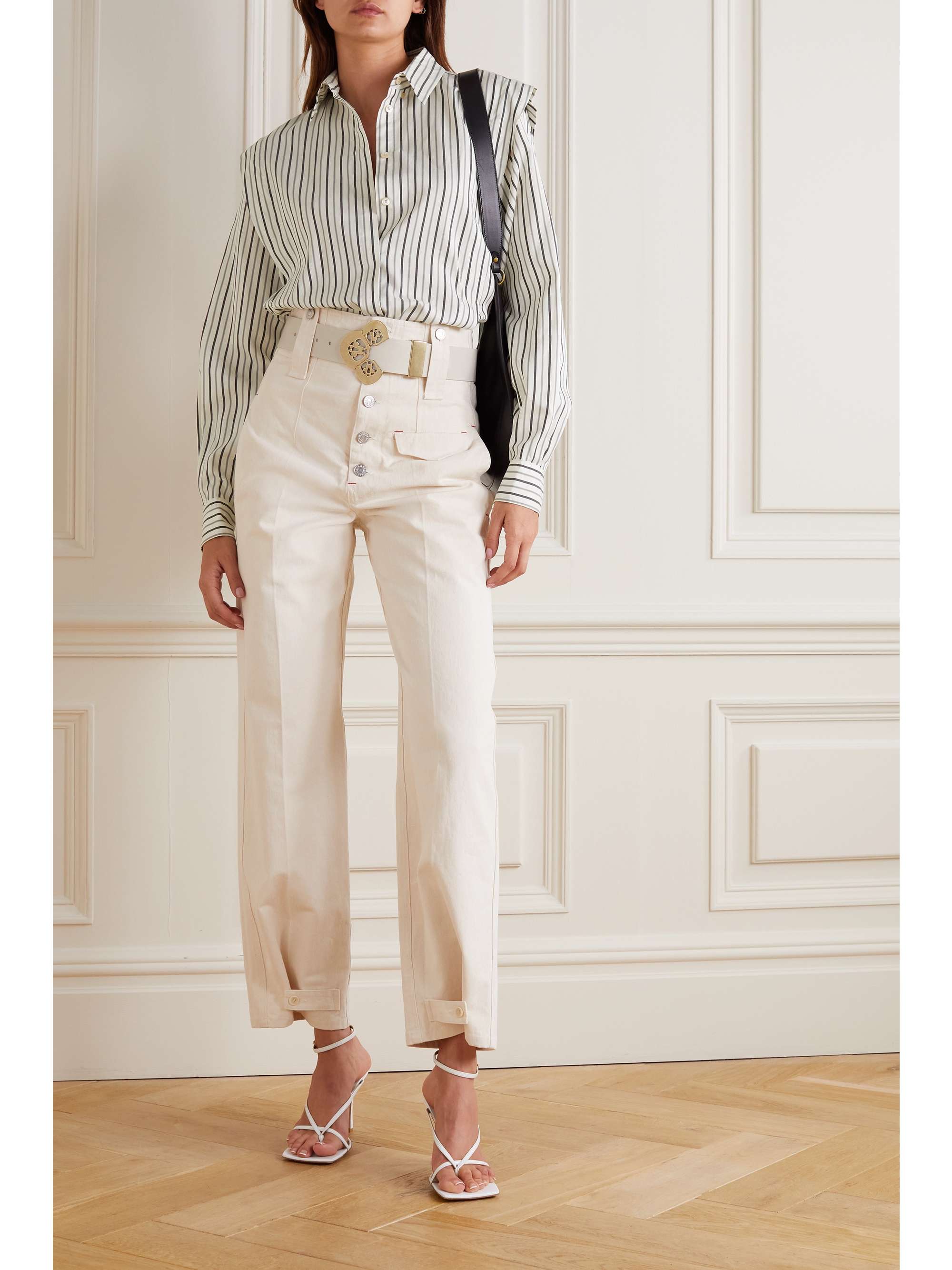 ISABEL MARANT Sotalki striped silk shirt