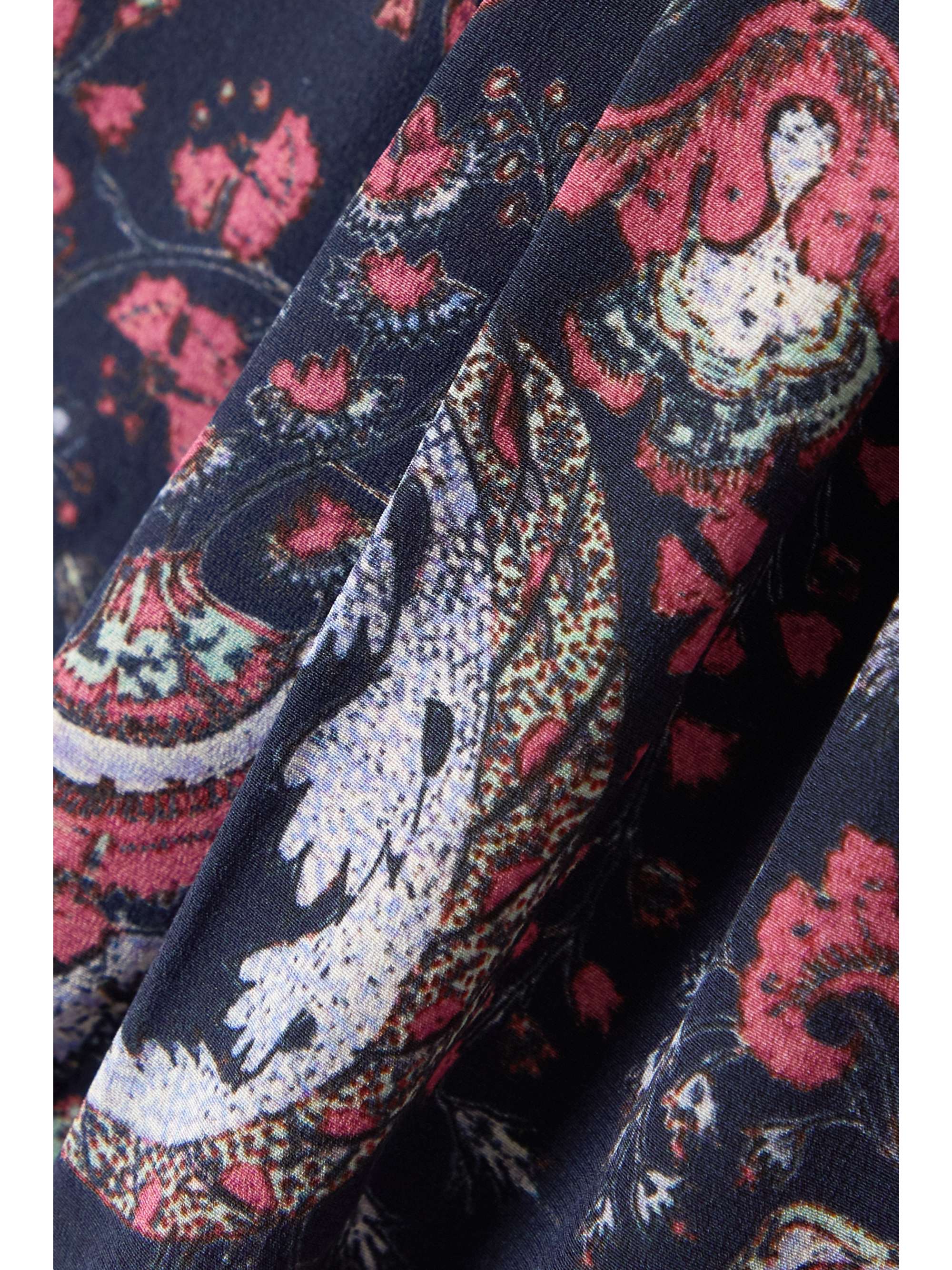ISABEL MARANT Batozia ruched printed silk-blend crepe de chine blouse
