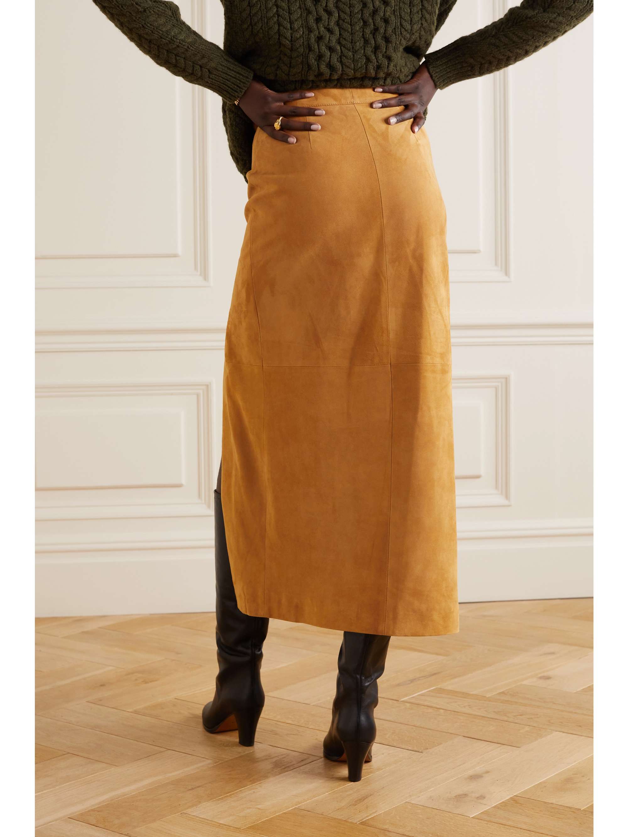 GIULIVA HERITAGE The Sadie suede midi skirt