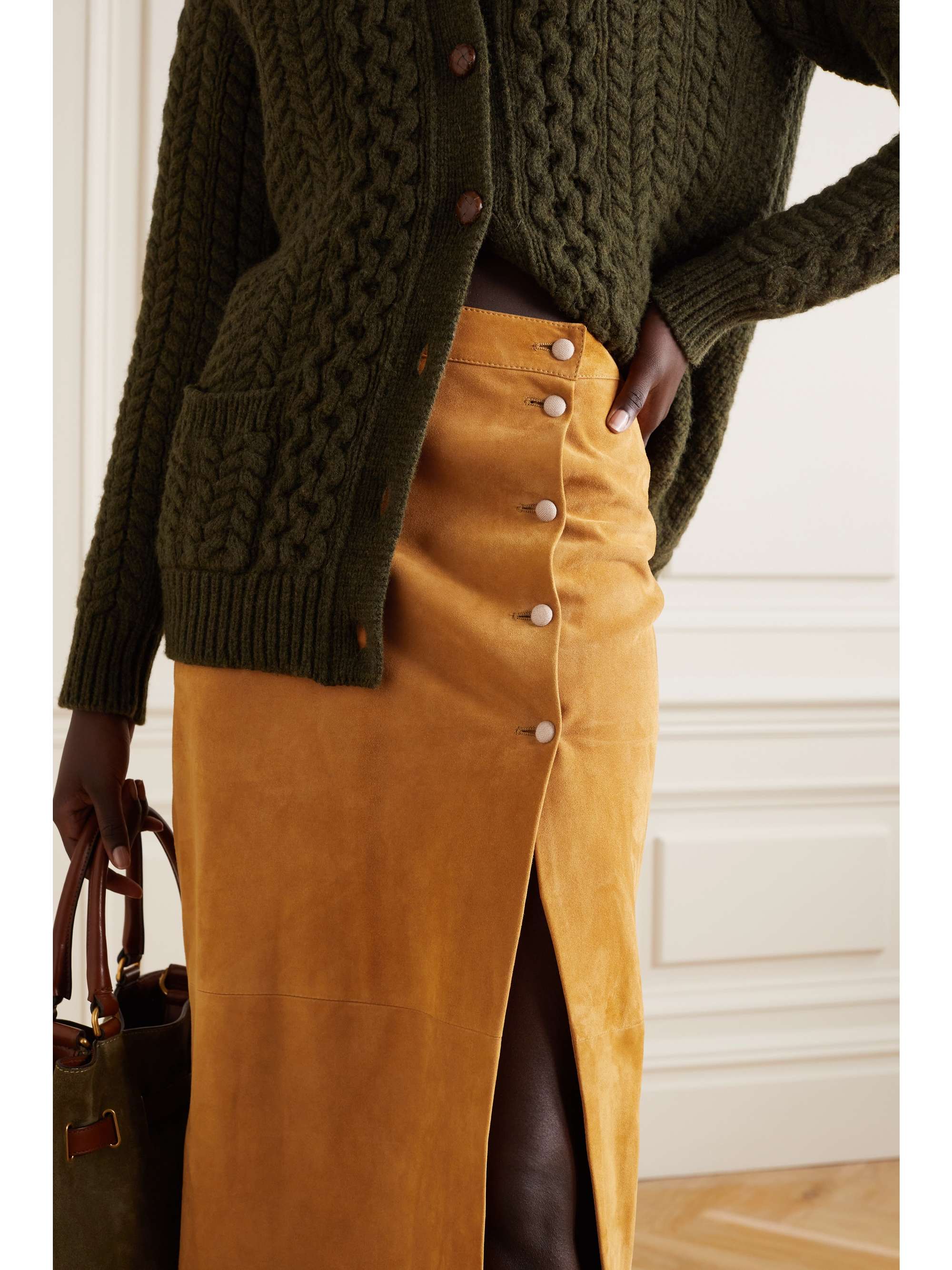 GIULIVA HERITAGE The Sadie suede midi skirt