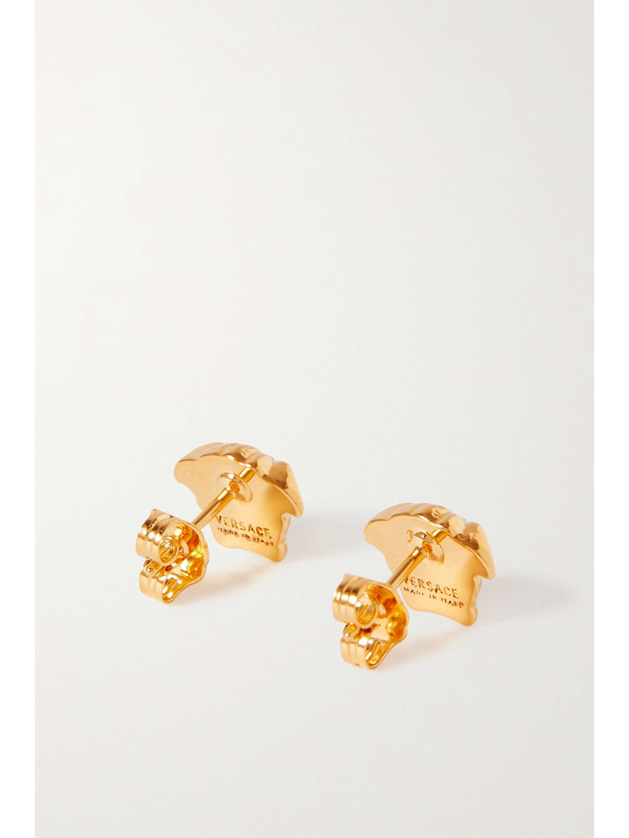 VERSACE Goldfarbene Ohrstecker