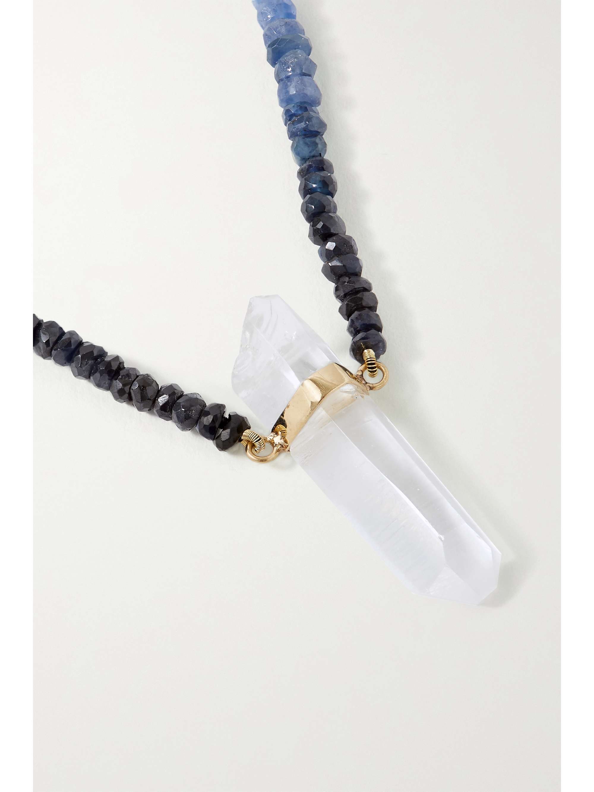 JIA JIA Collier en or, saphirs et quartz