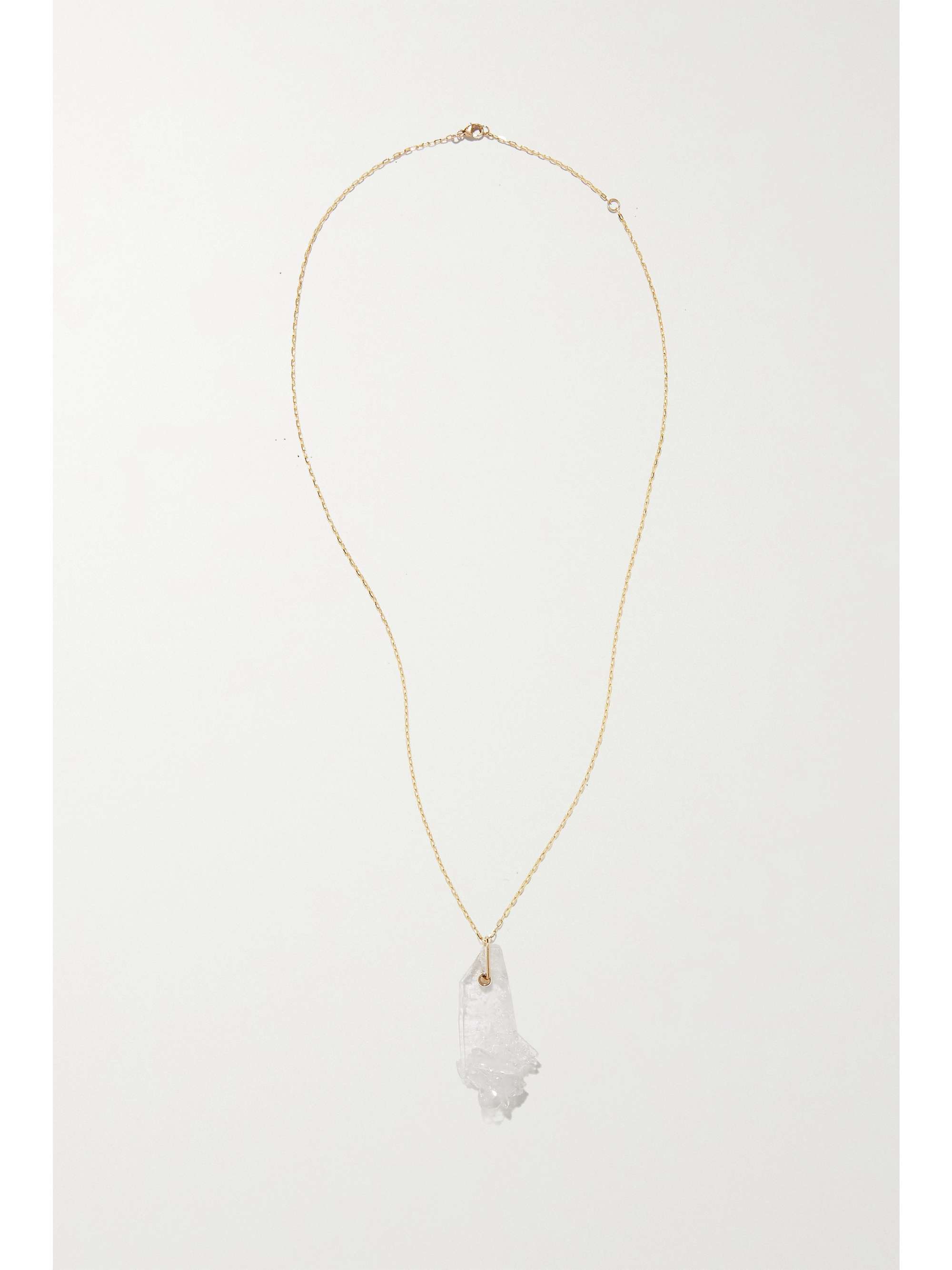 JIA JIA 14-karat gold quartz necklace