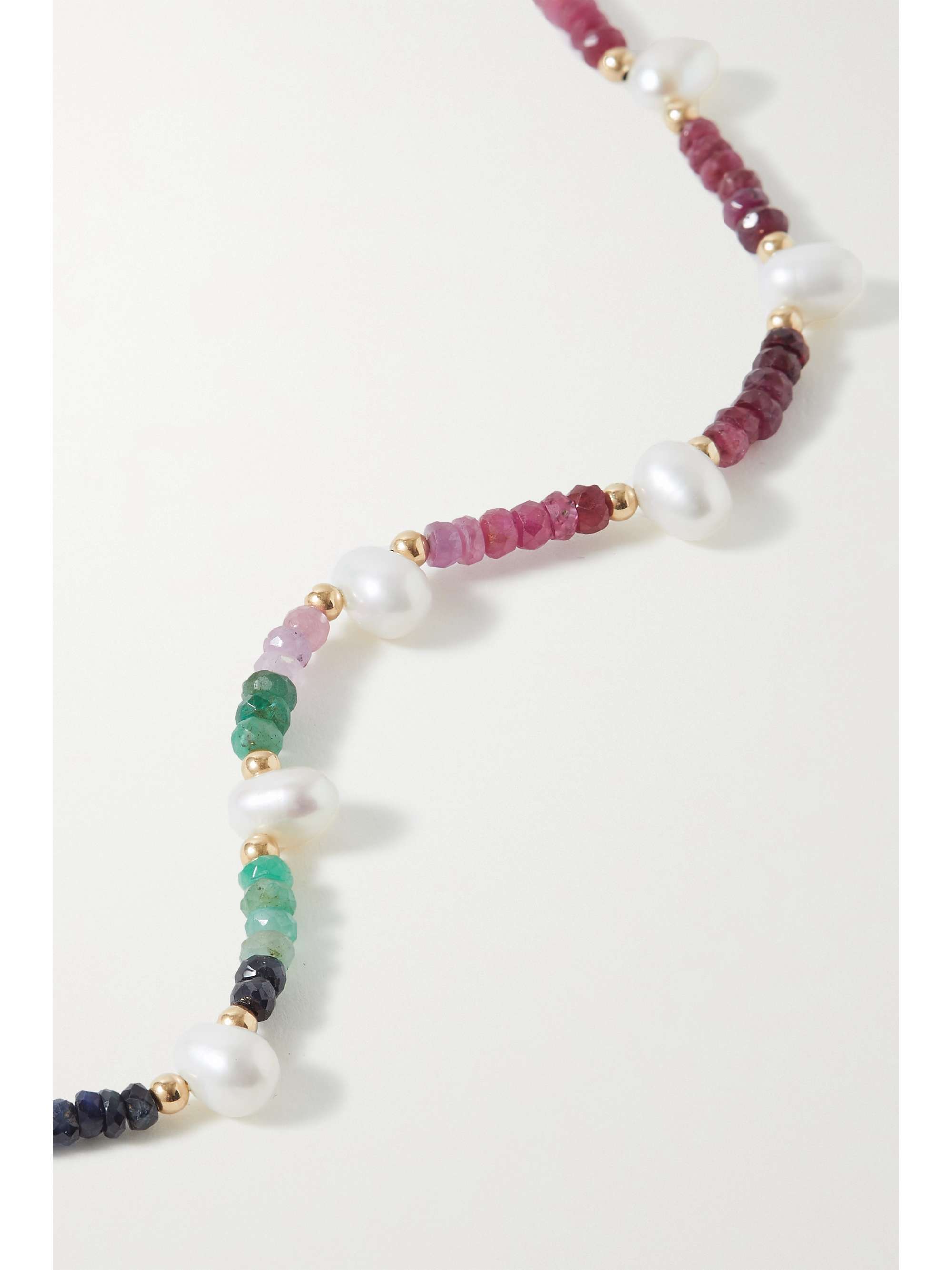 JIA JIA Arizona gold, sapphire and pearl necklace