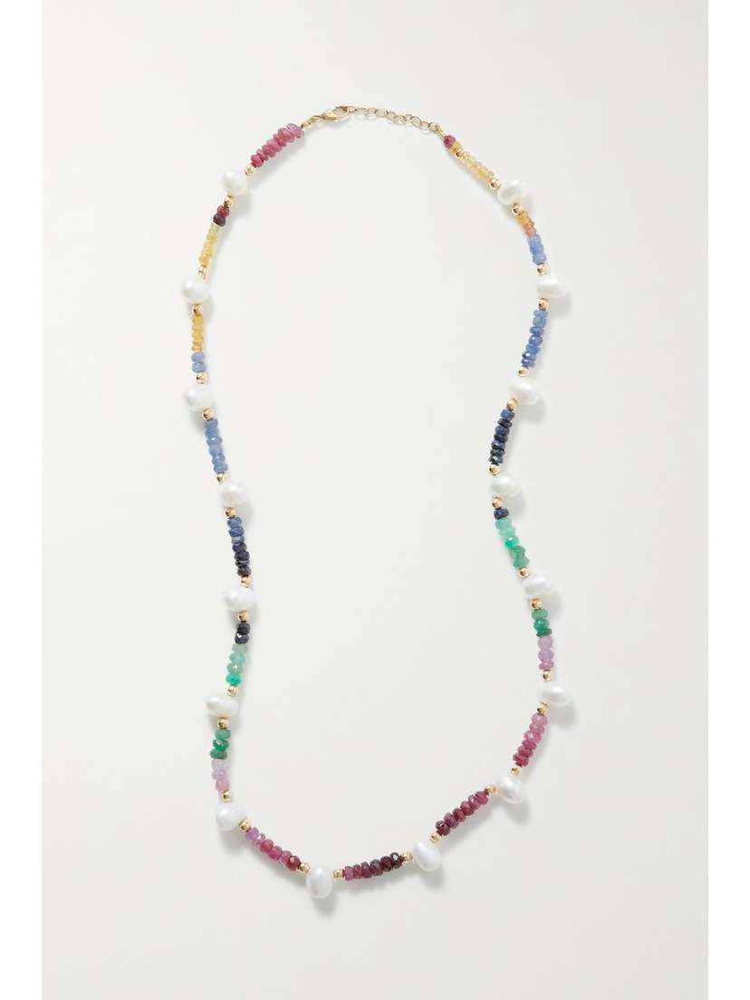 JIA JIA Arizona Gold, Sapphire And Pearl Necklace