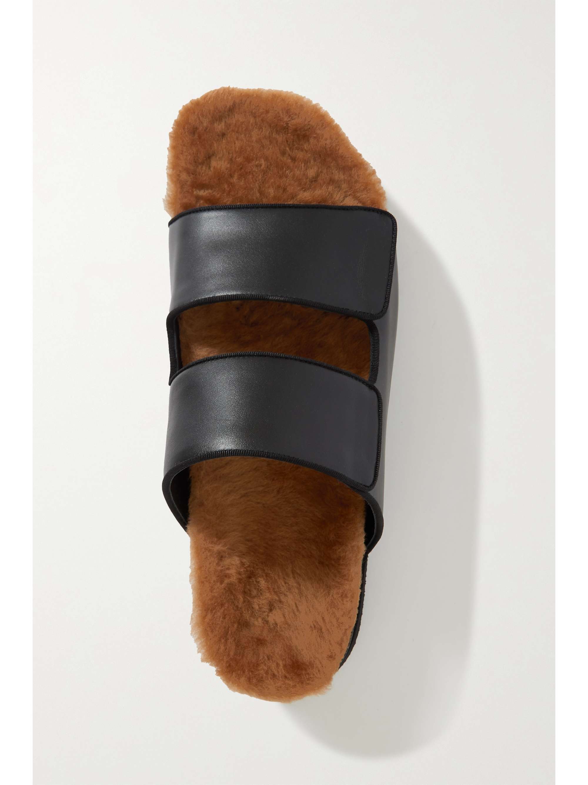 NEOUS Dombai shearling-lined leather slides