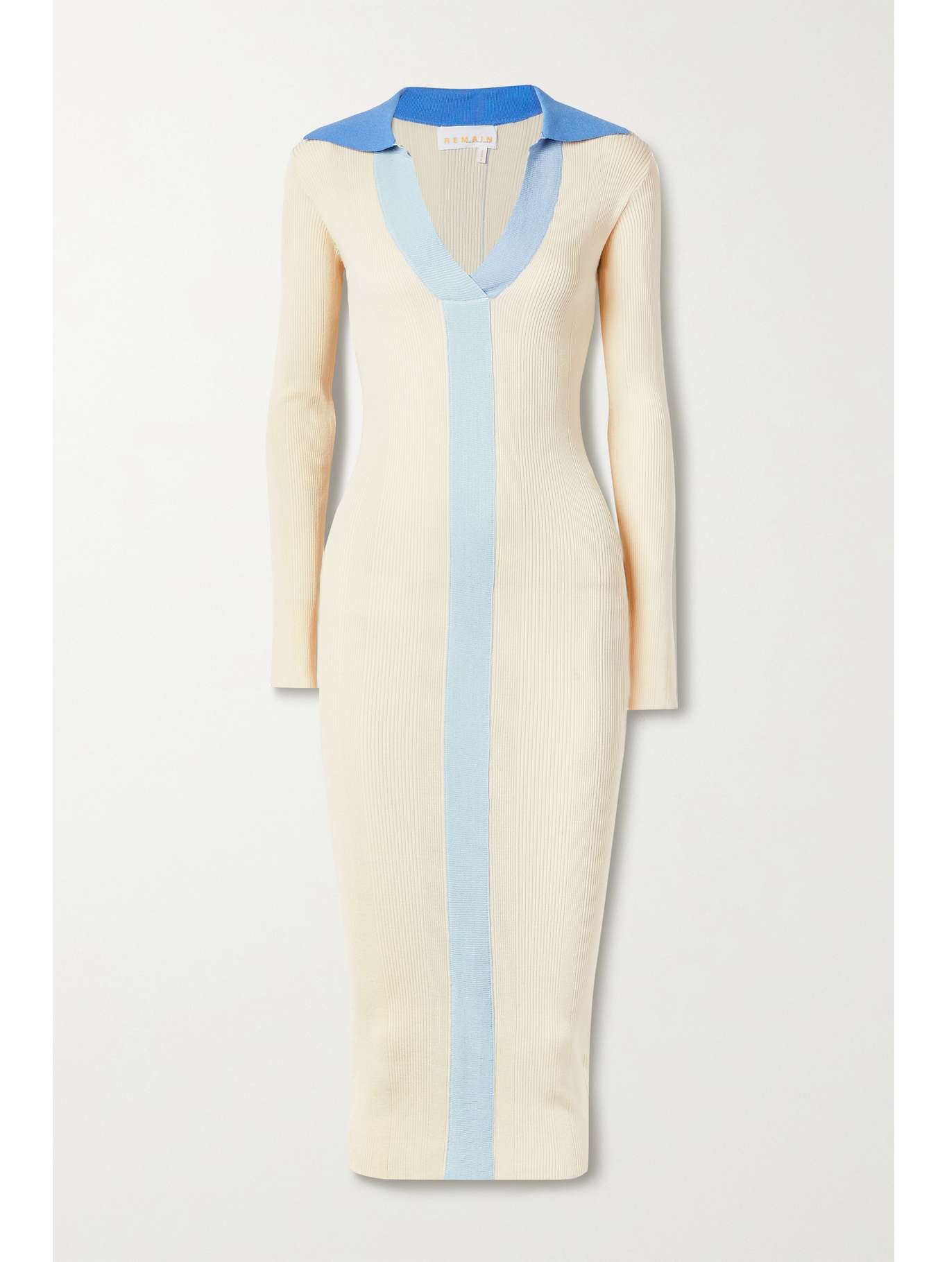 REMAIN BIRGER CHRISTENSEN Joy ribbed-knit midi dress | NET-A-PORTER