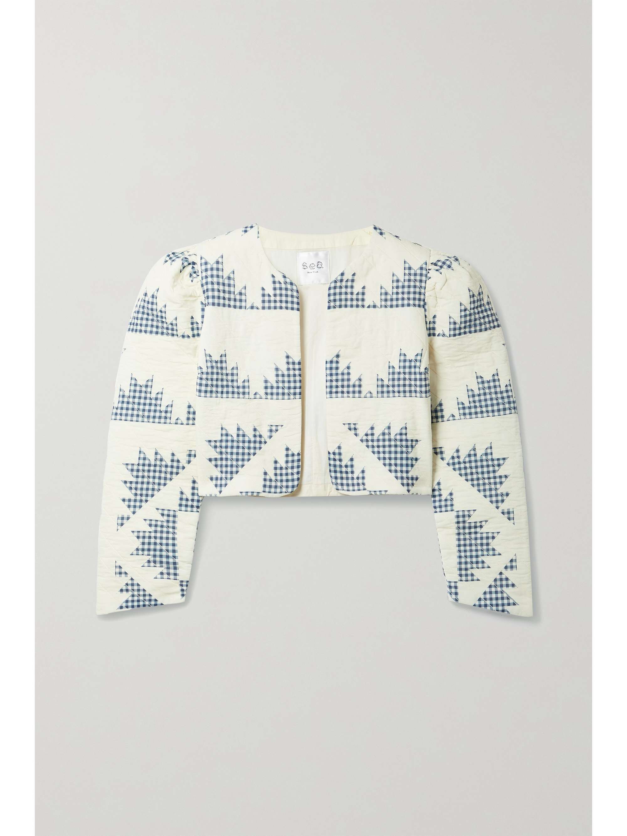 cropped quilted jacket