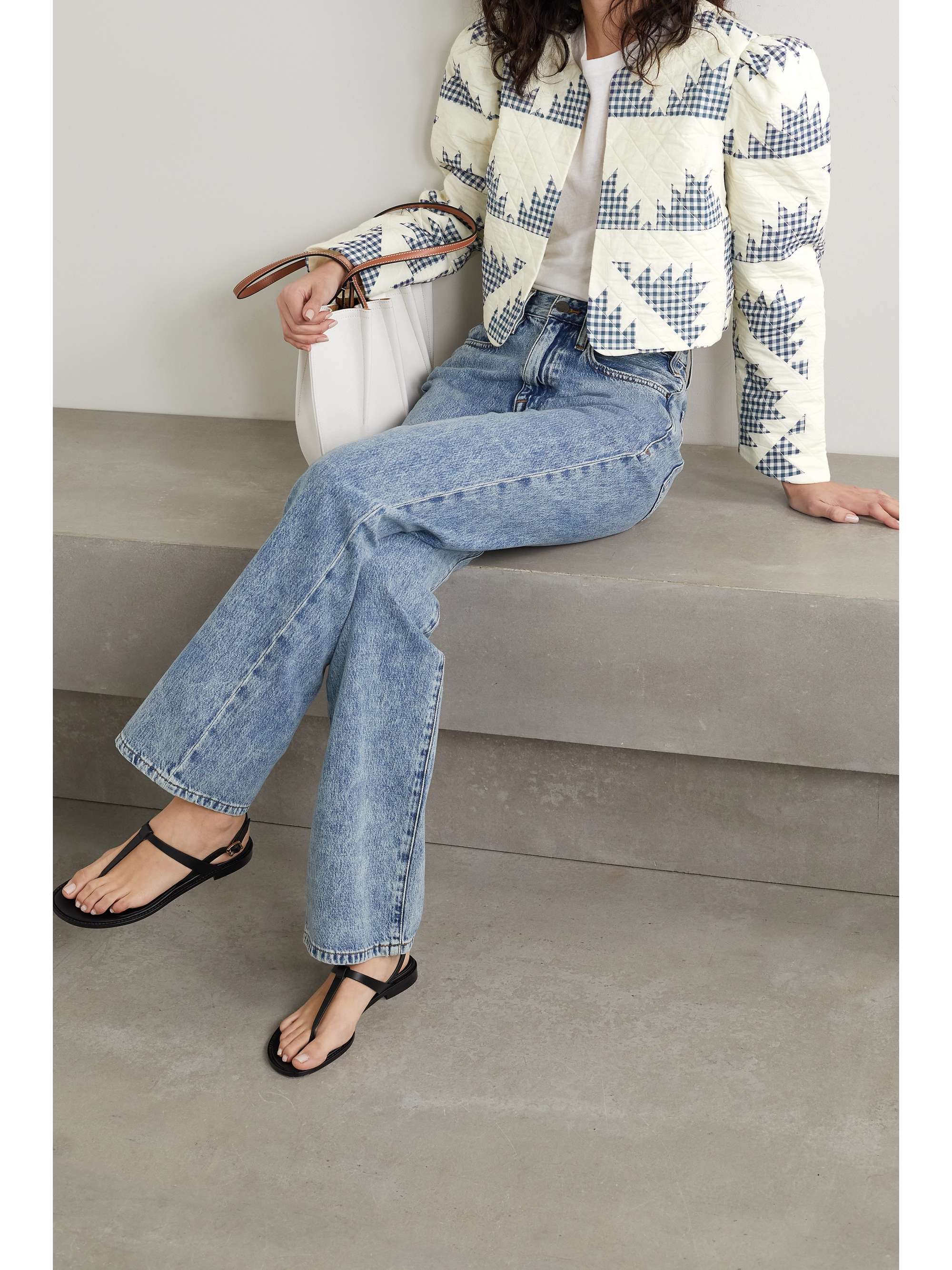 cropped quilted jacket