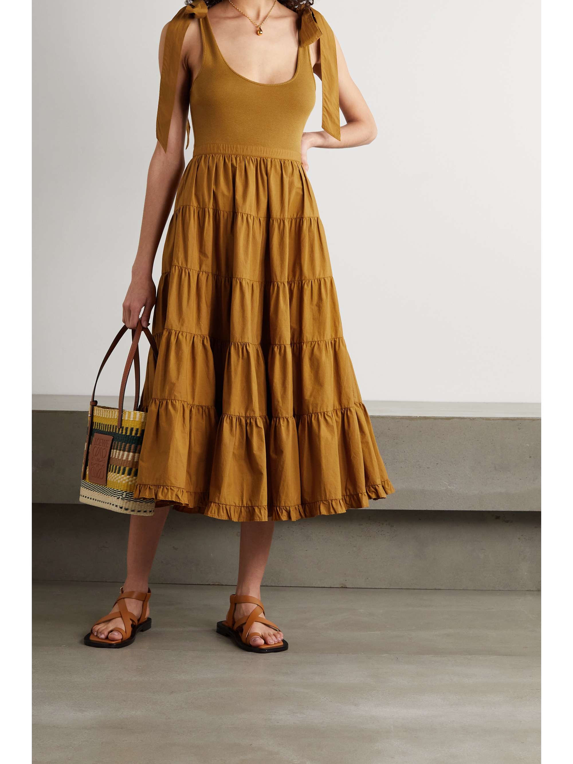 ulla johnson mustard dress