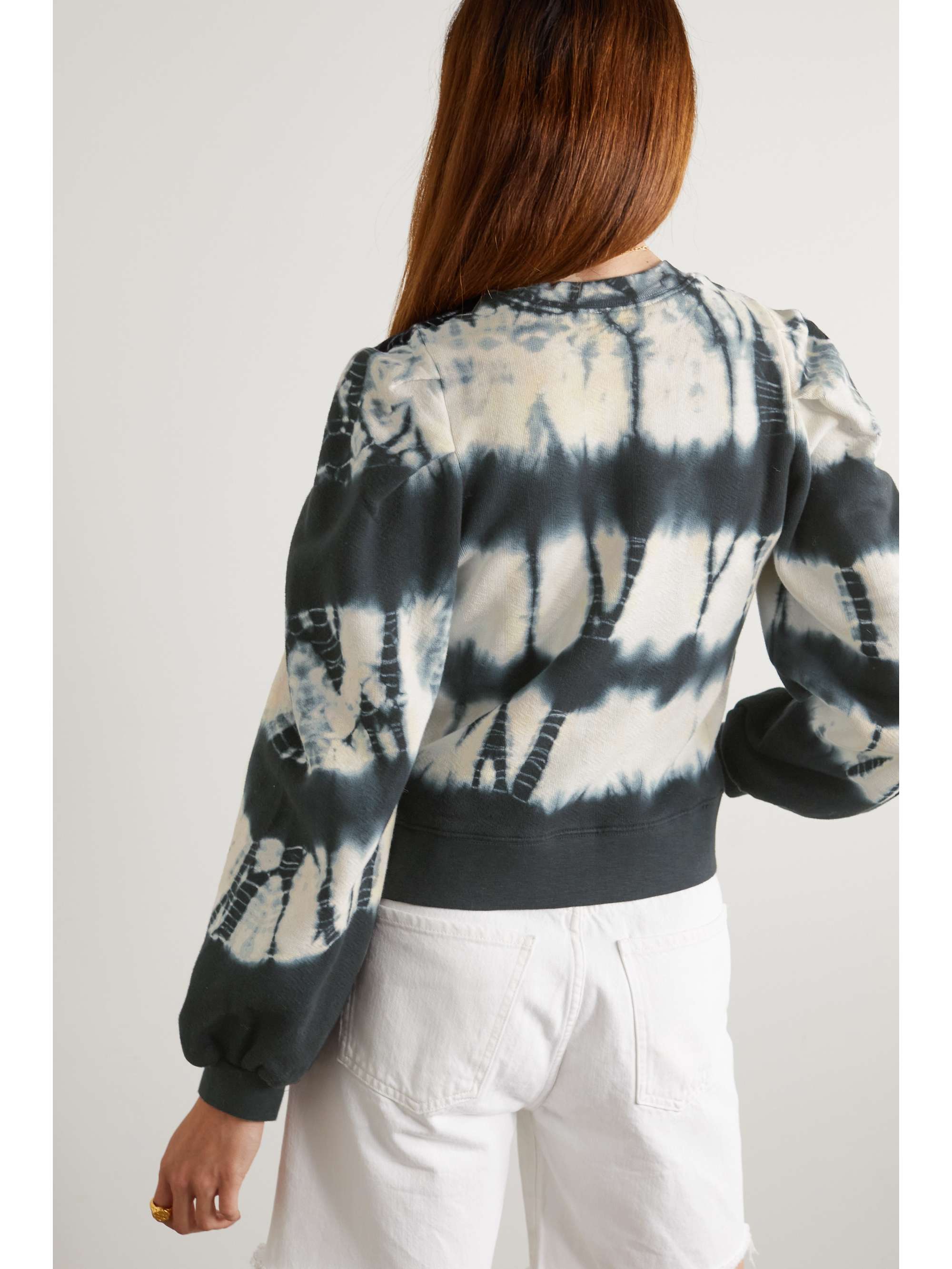 ULLA JOHNSON Graham tie-dyed cotton-jersey sweatshirt