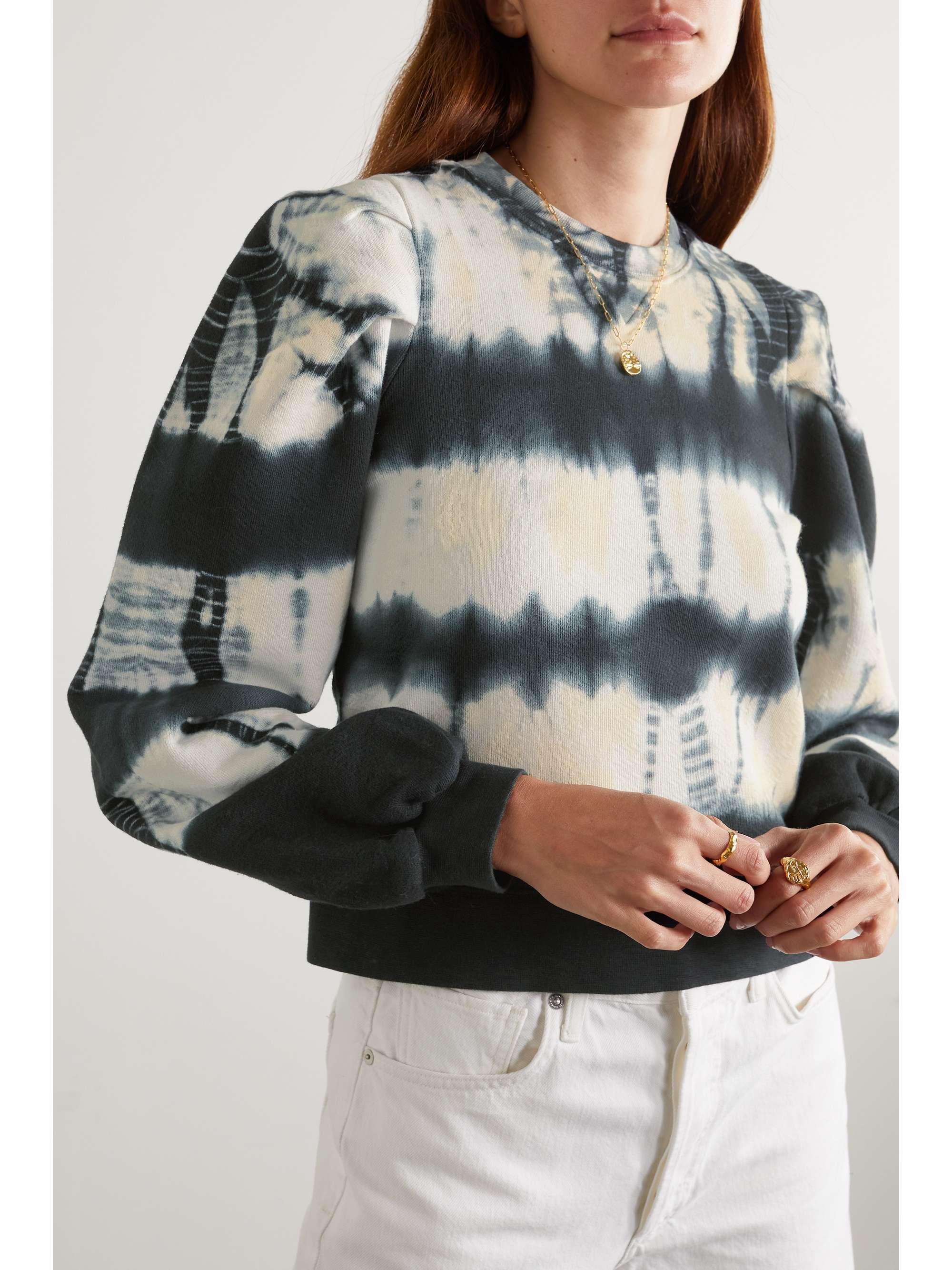 ULLA JOHNSON Graham tie-dyed cotton-jersey sweatshirt