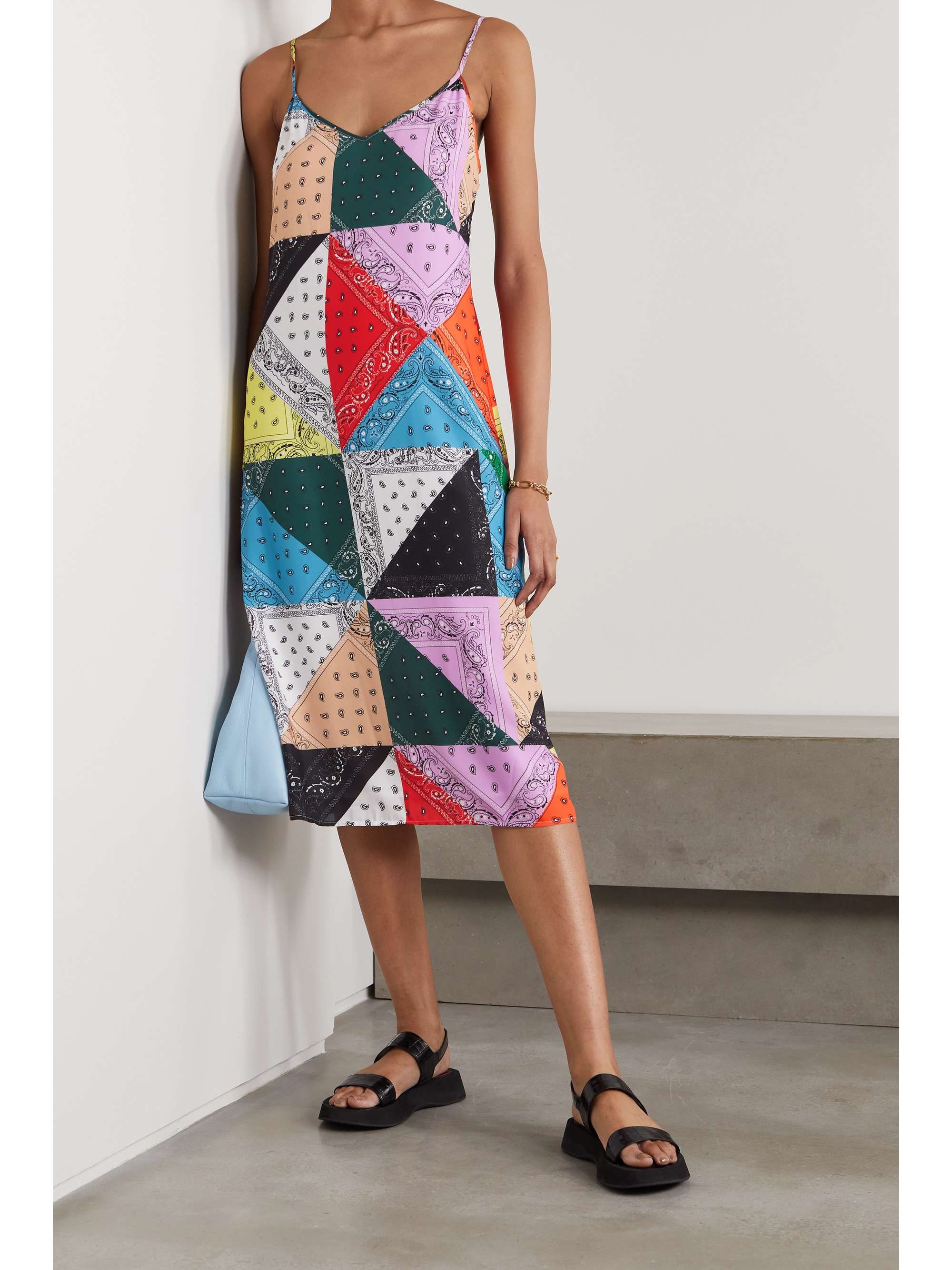 patchwork bandana dress