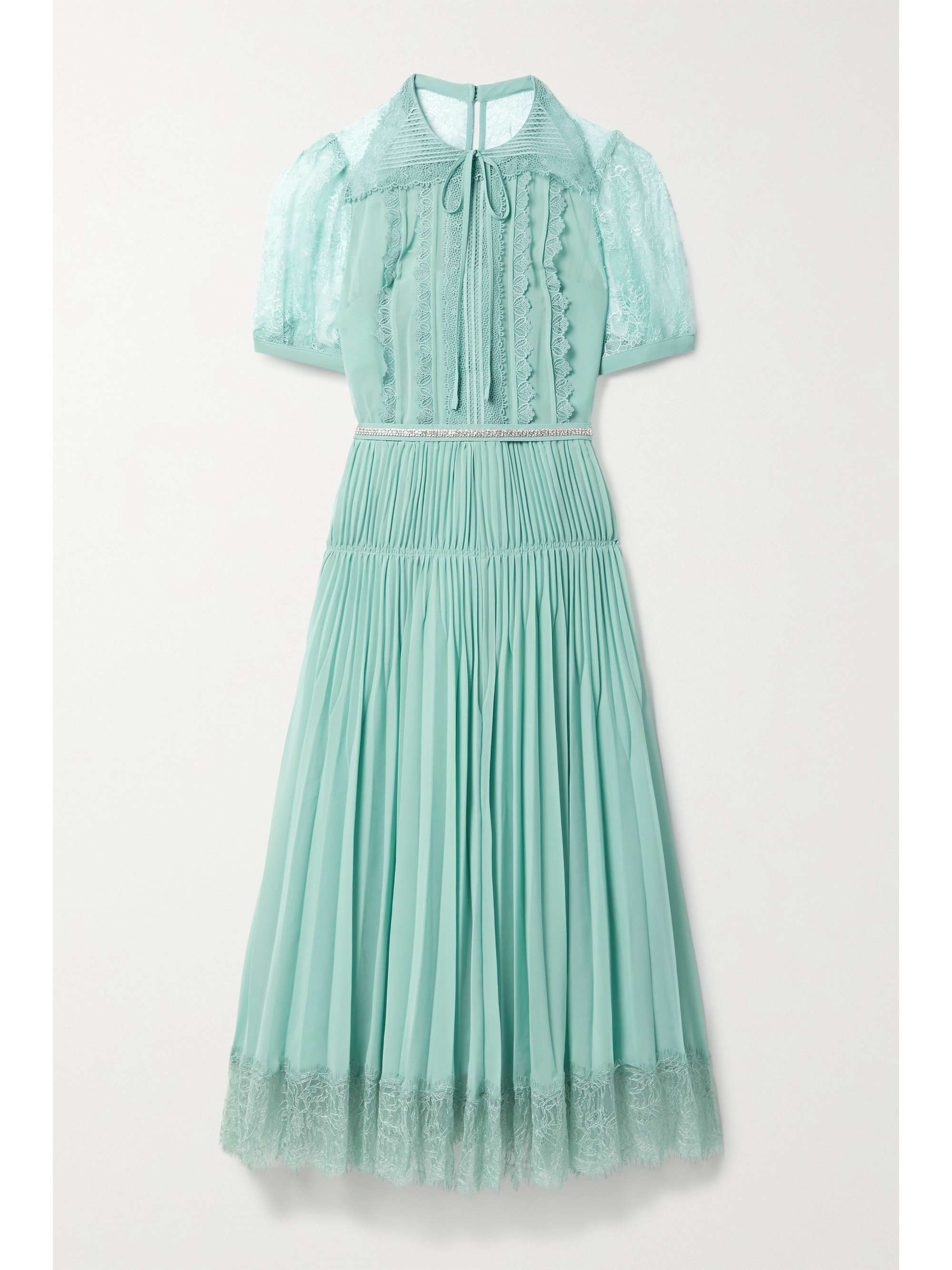 turquoise pleated dress